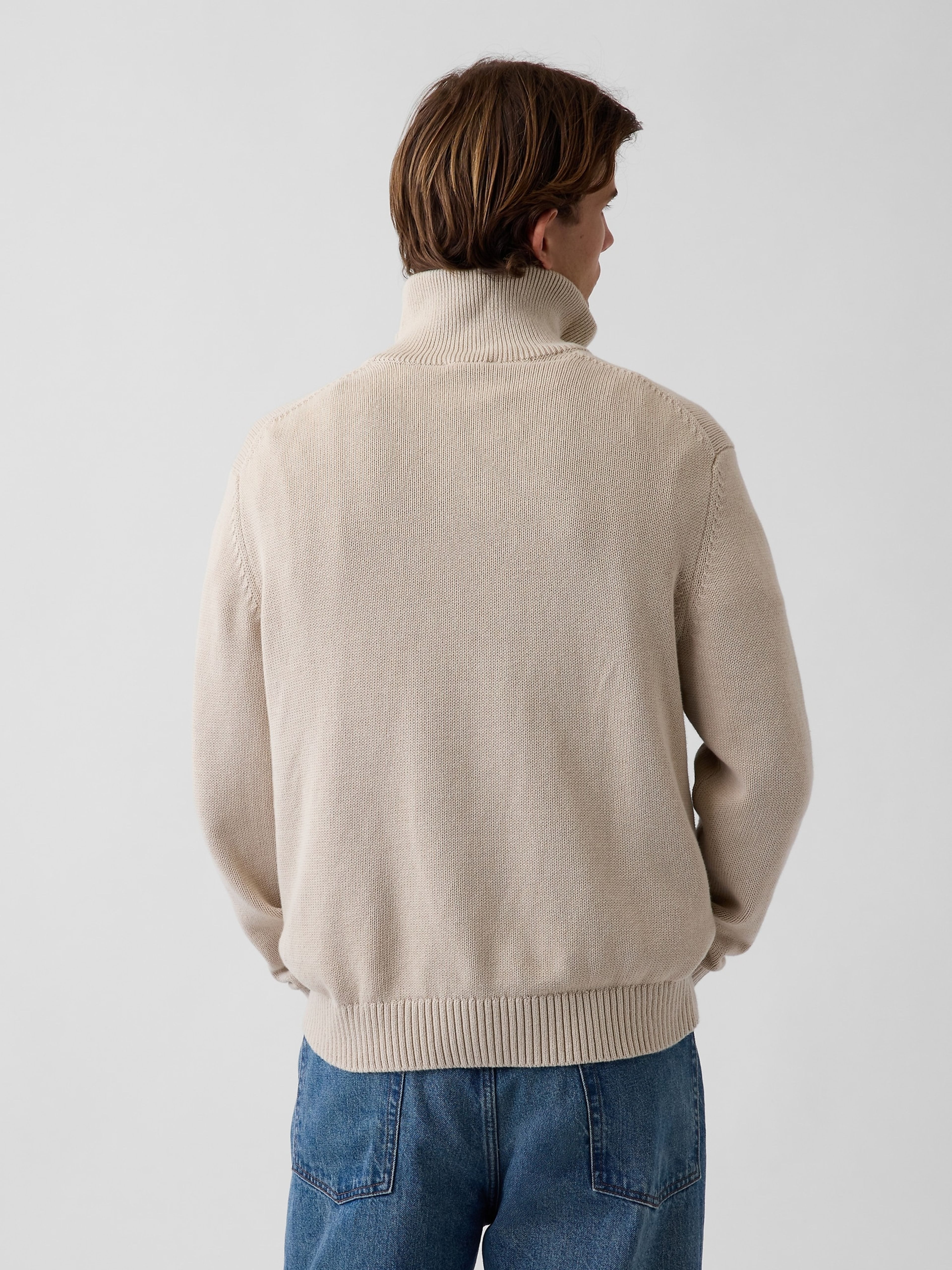Pletený sveter na zips - 003
