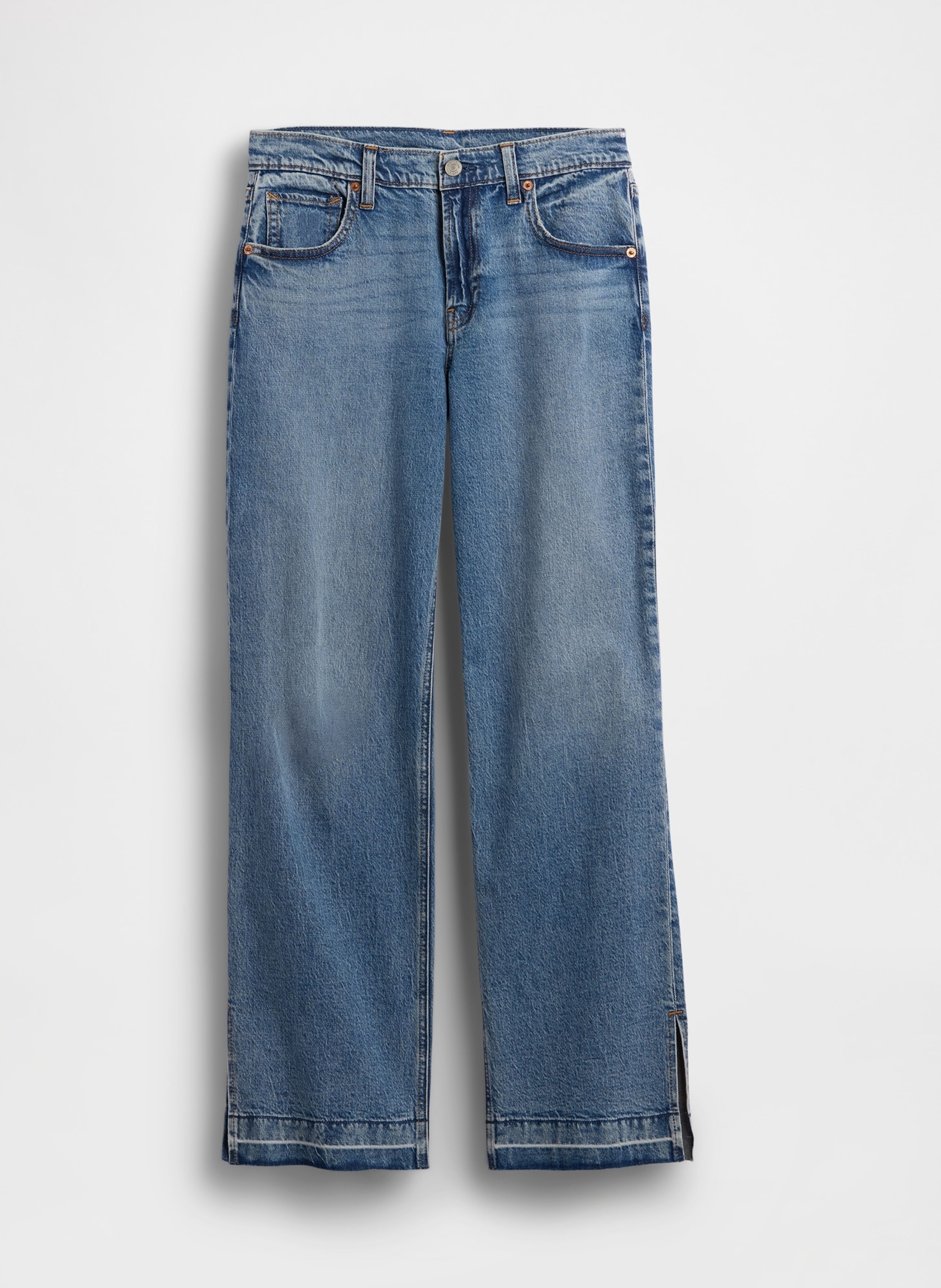 Jeans Low Rise 90s Loose Split-Hem - 002