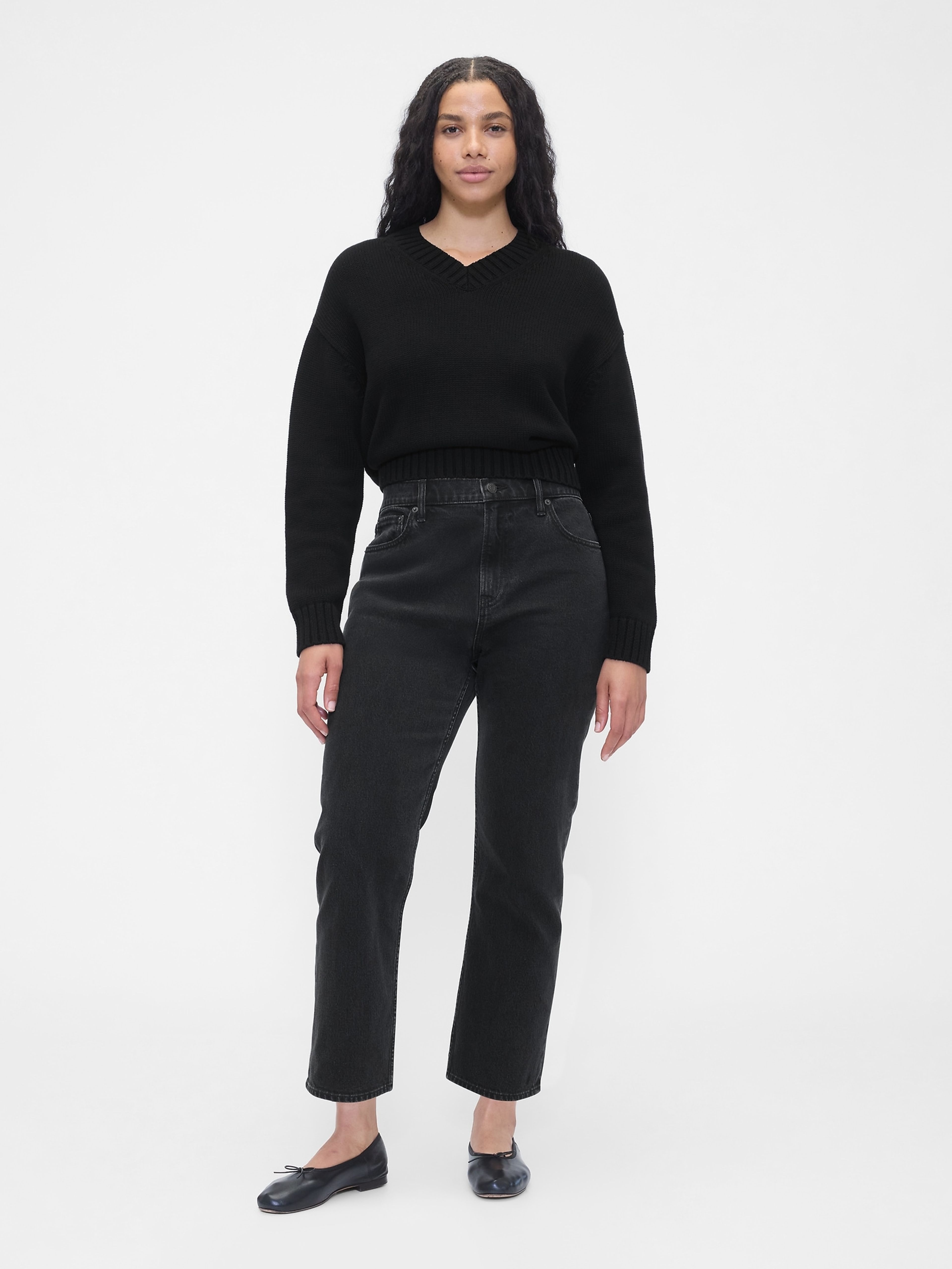 ’90s Straight Crop Jeans