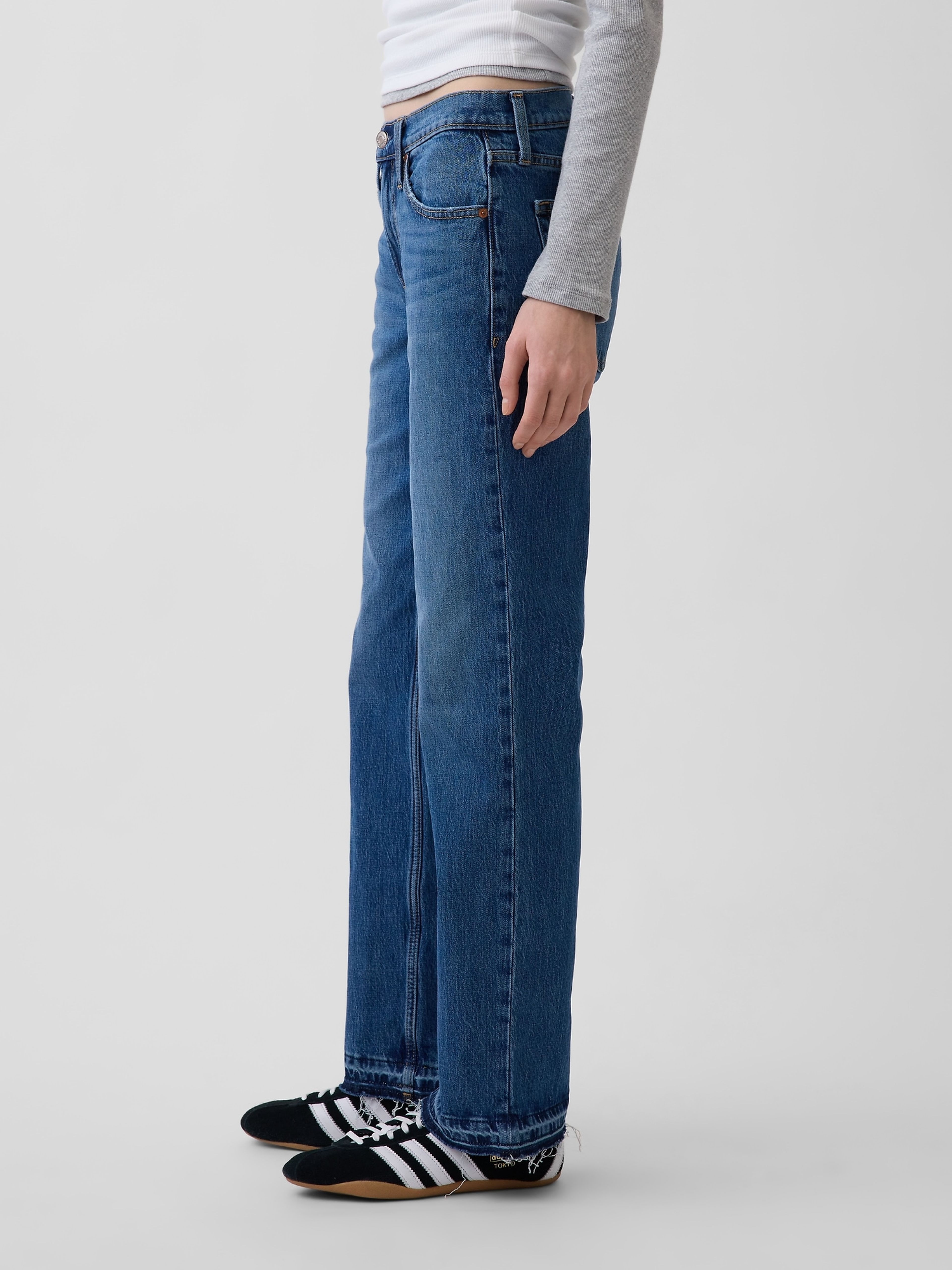Jeans Mid Rise Relaxed Straight - 003