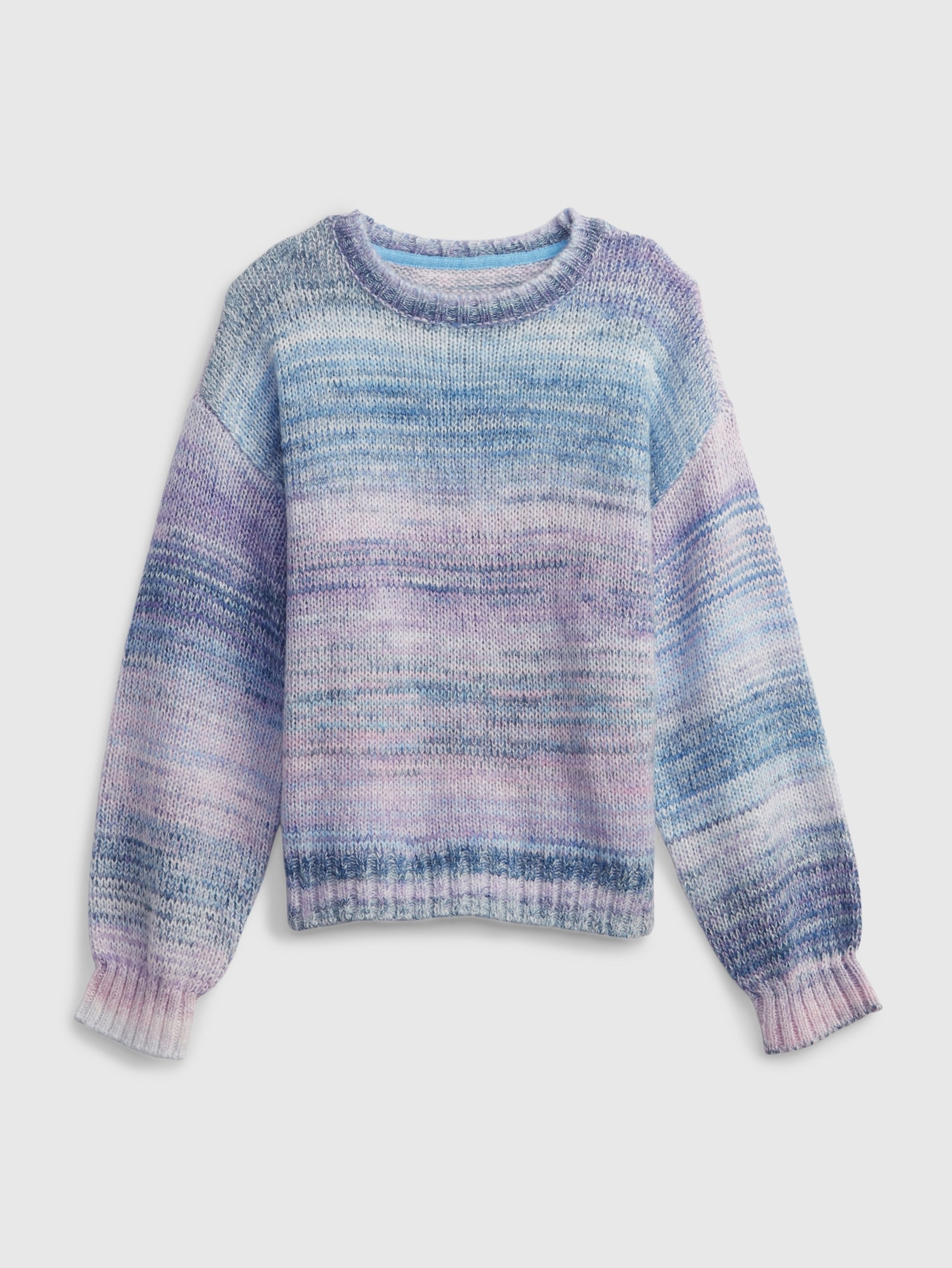 Kinder-Strickpullover meliert