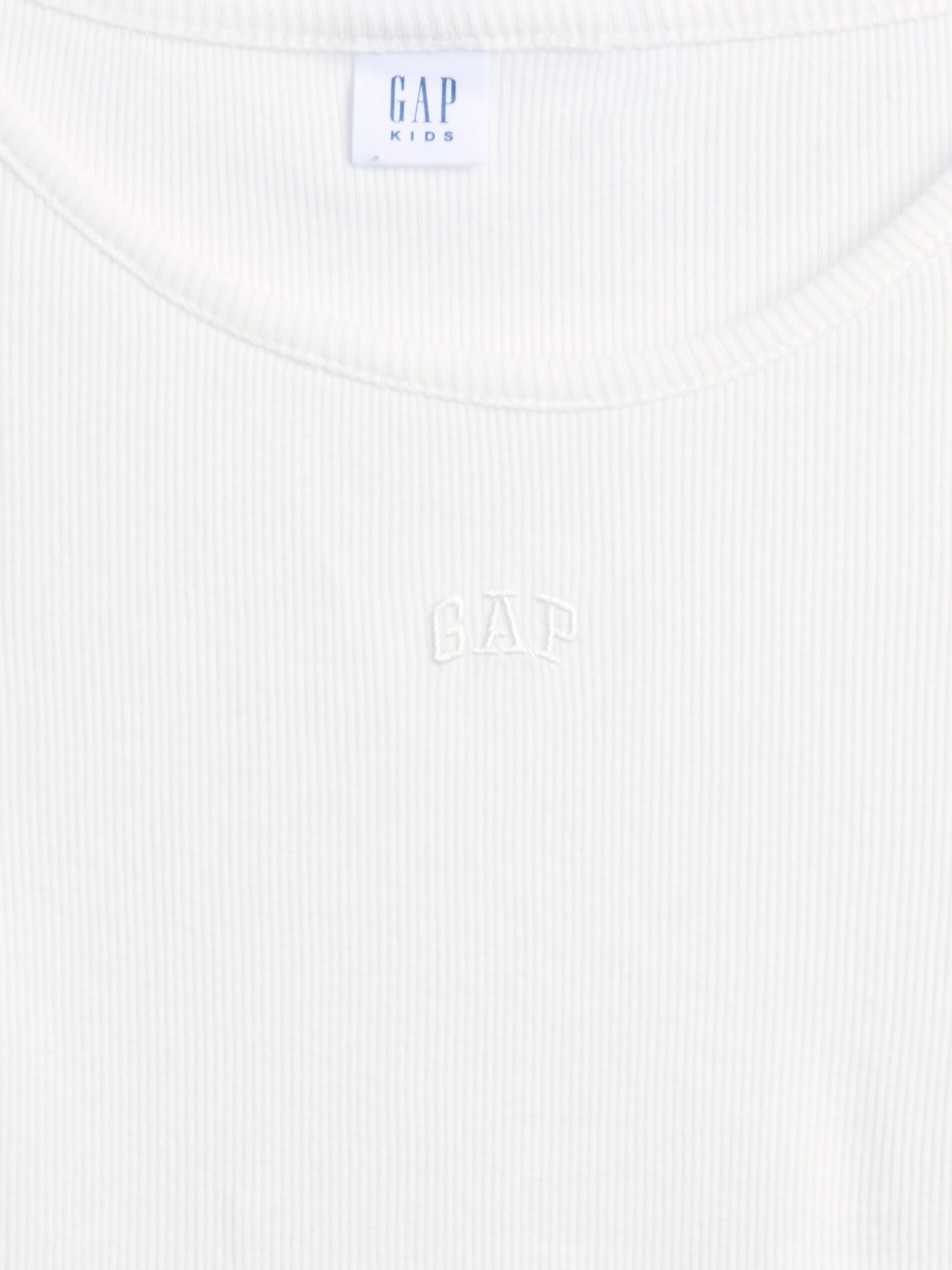 Camiseta acanalada infantil con logo - 004