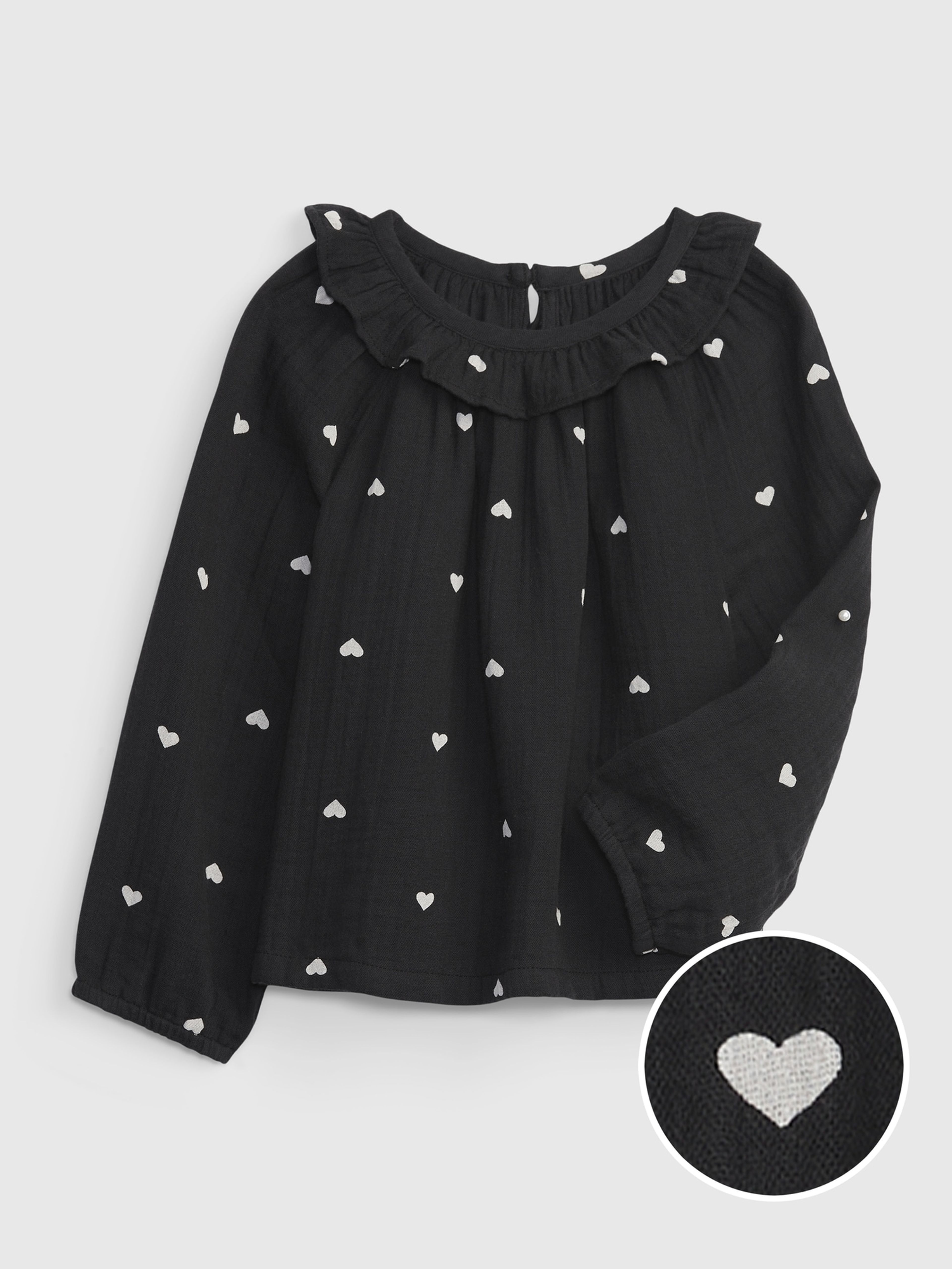 Baby Bluse mit Herzen