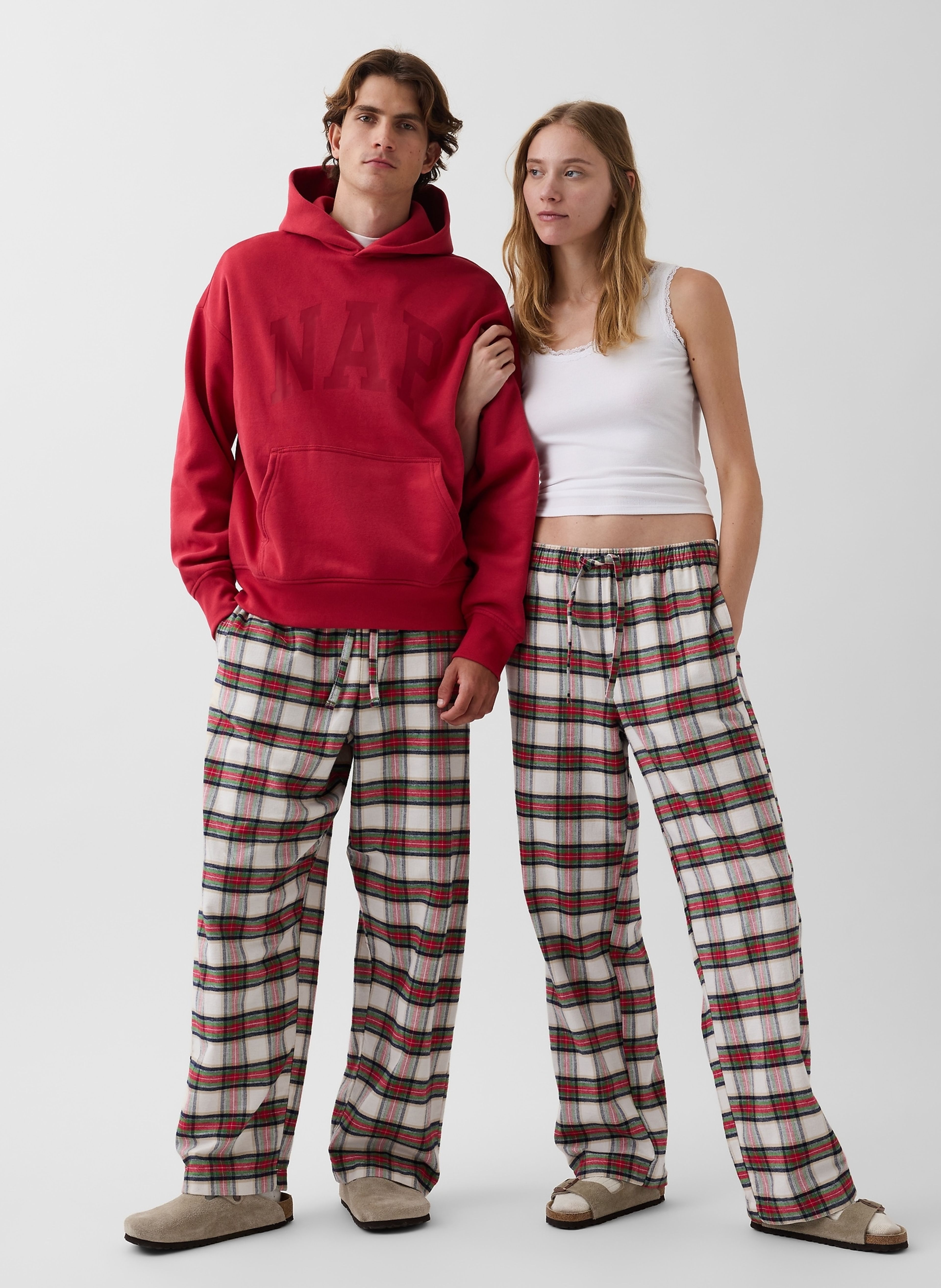 Pyžamové flanelové nohavice unisex - 002