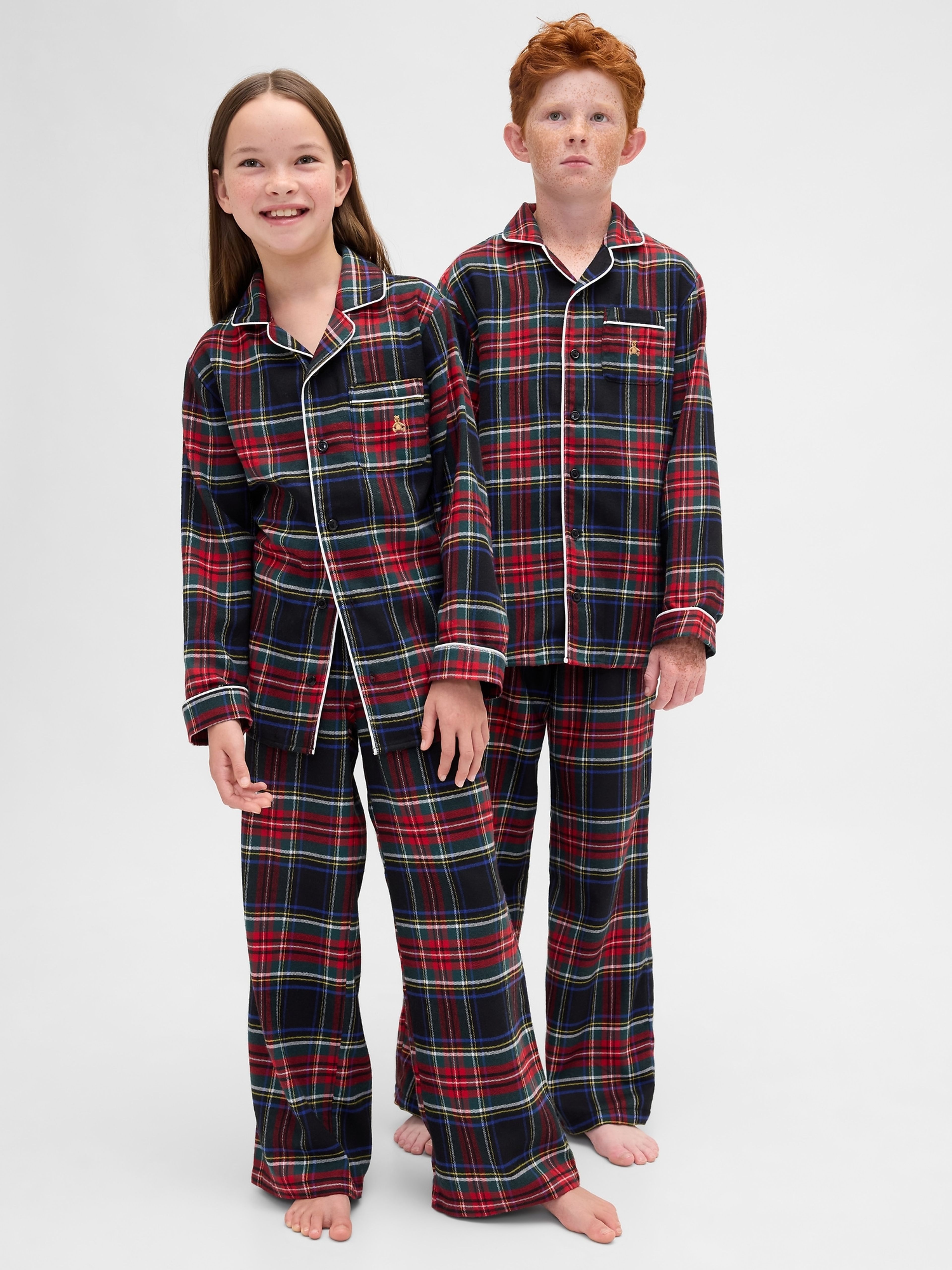 Dziecięcy komplet piżamowy flanelowy Brannan Bear - 001