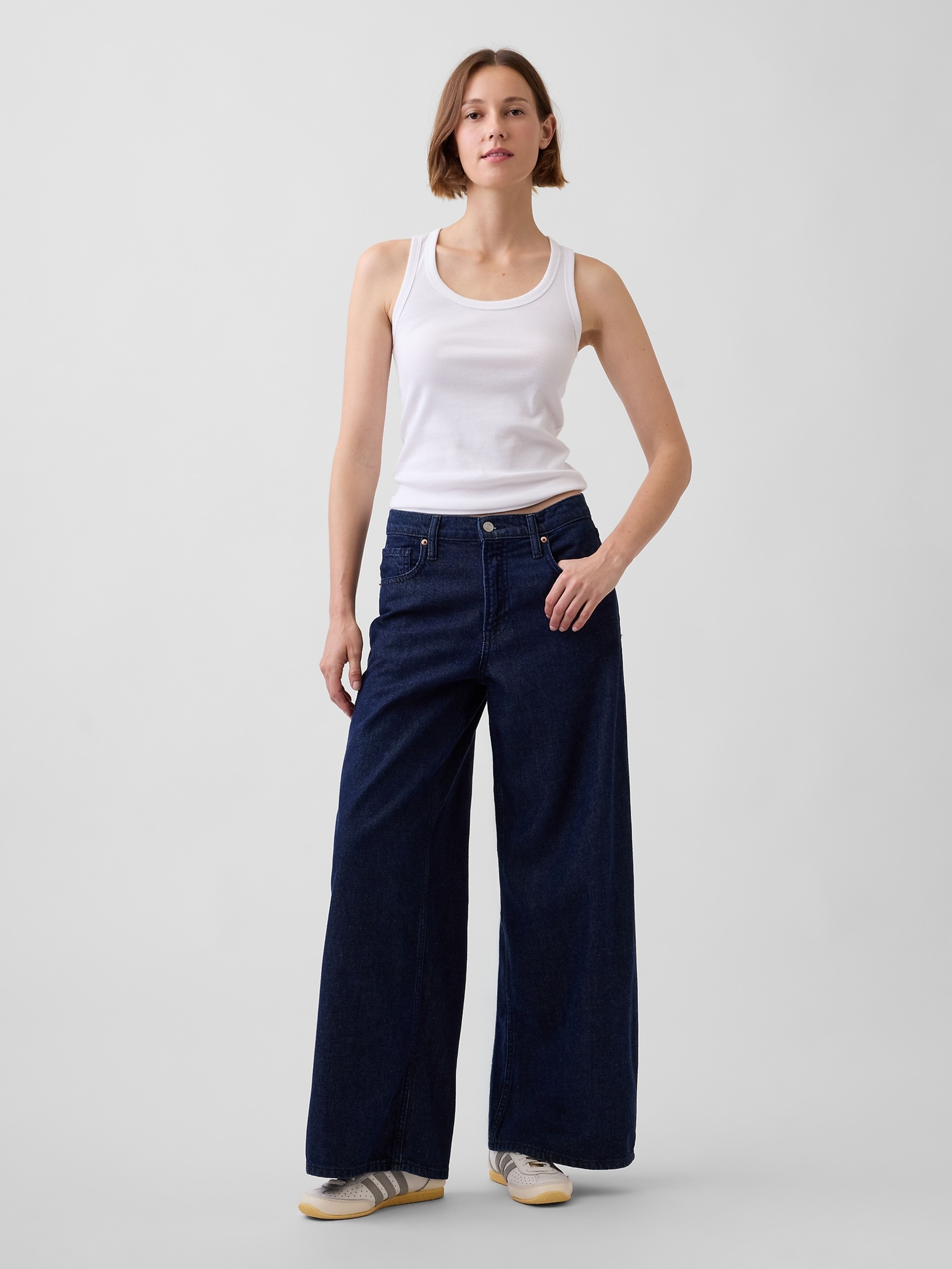 Jeans Mid Rise Baggy UltraSoft - 001