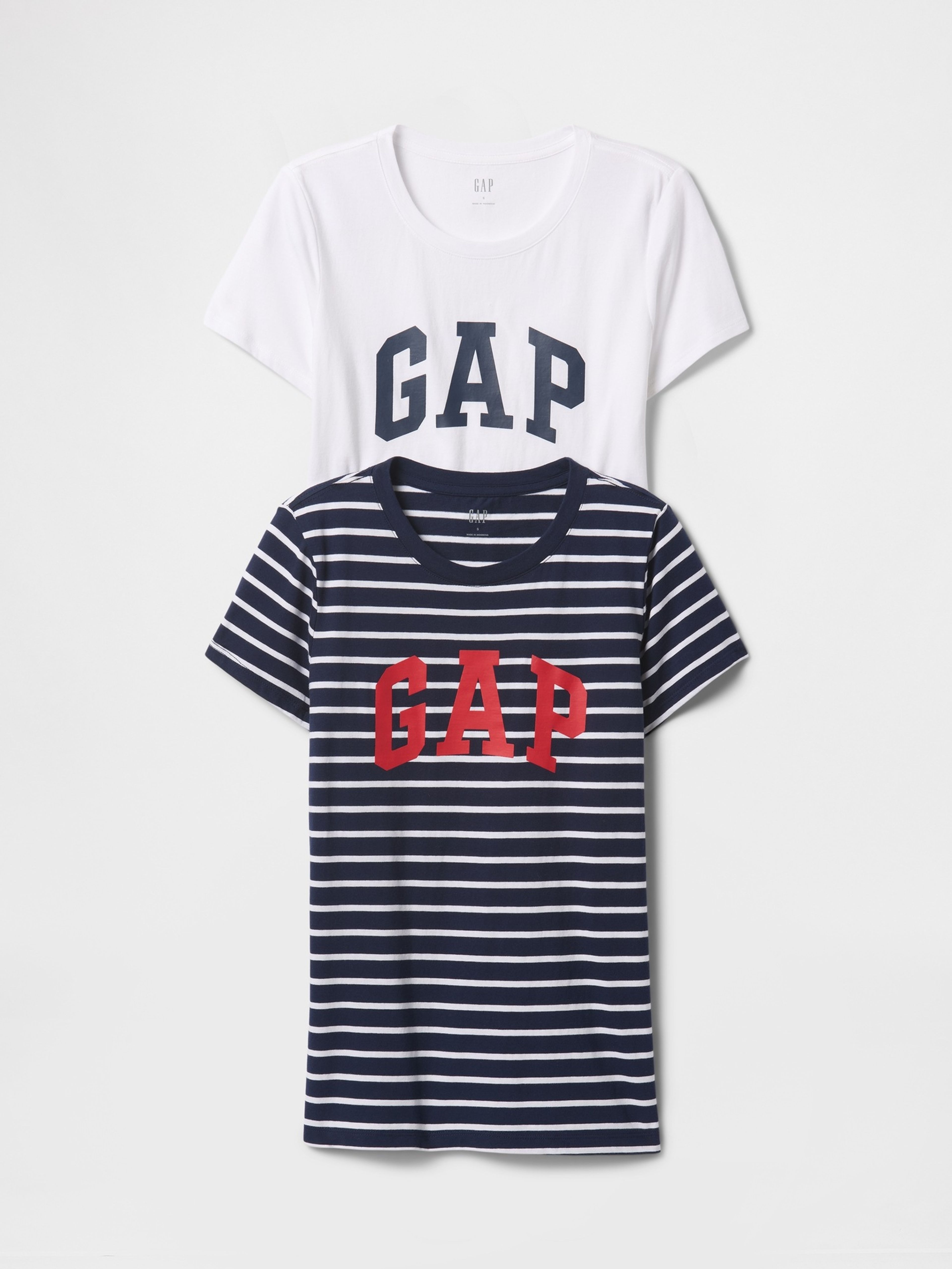 Bavlnené tričká s logom GAP, 2 ks