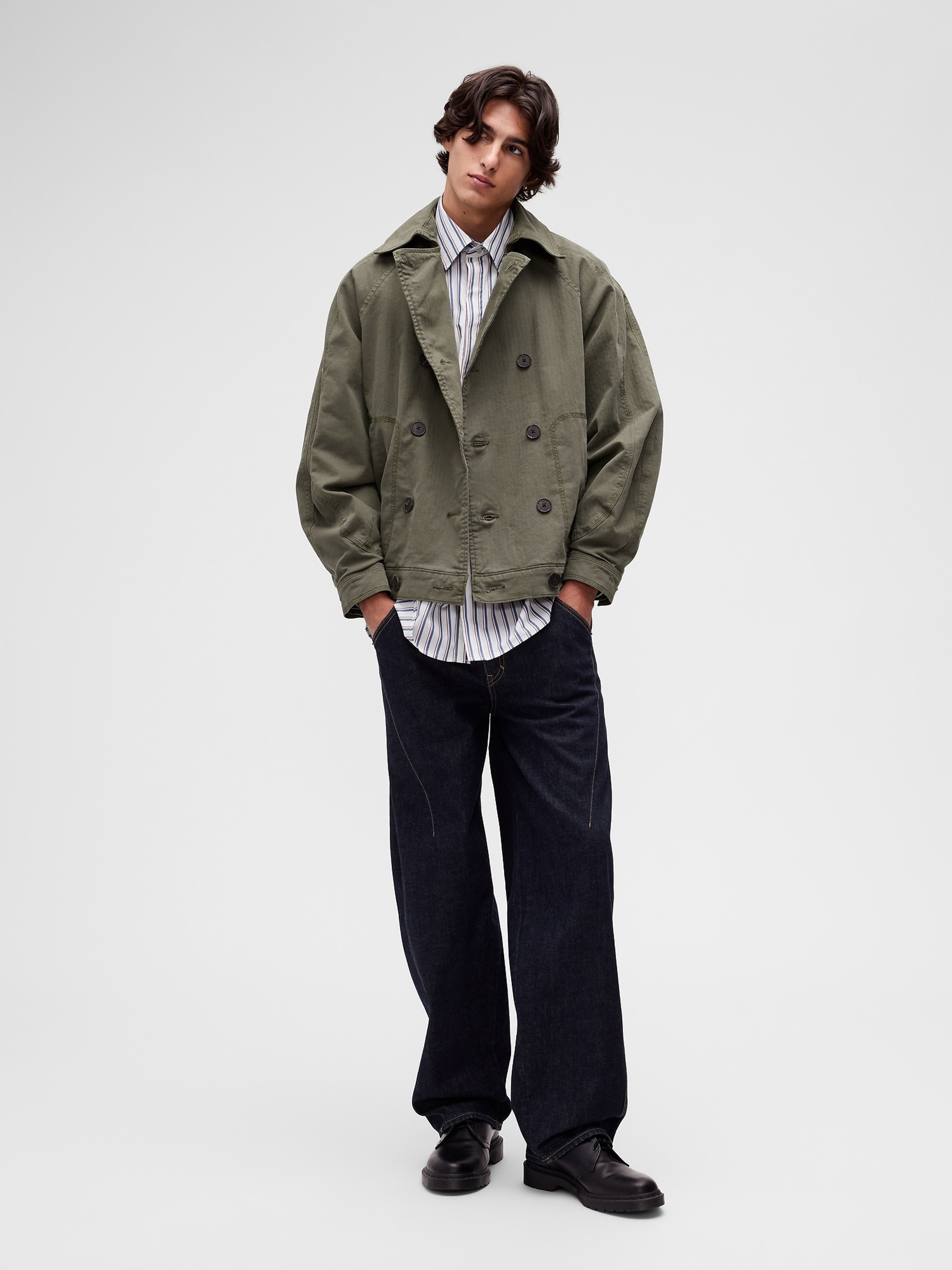 Popelínová košeľa Big Shirt GapStudio by Zac Posen unisex - 003