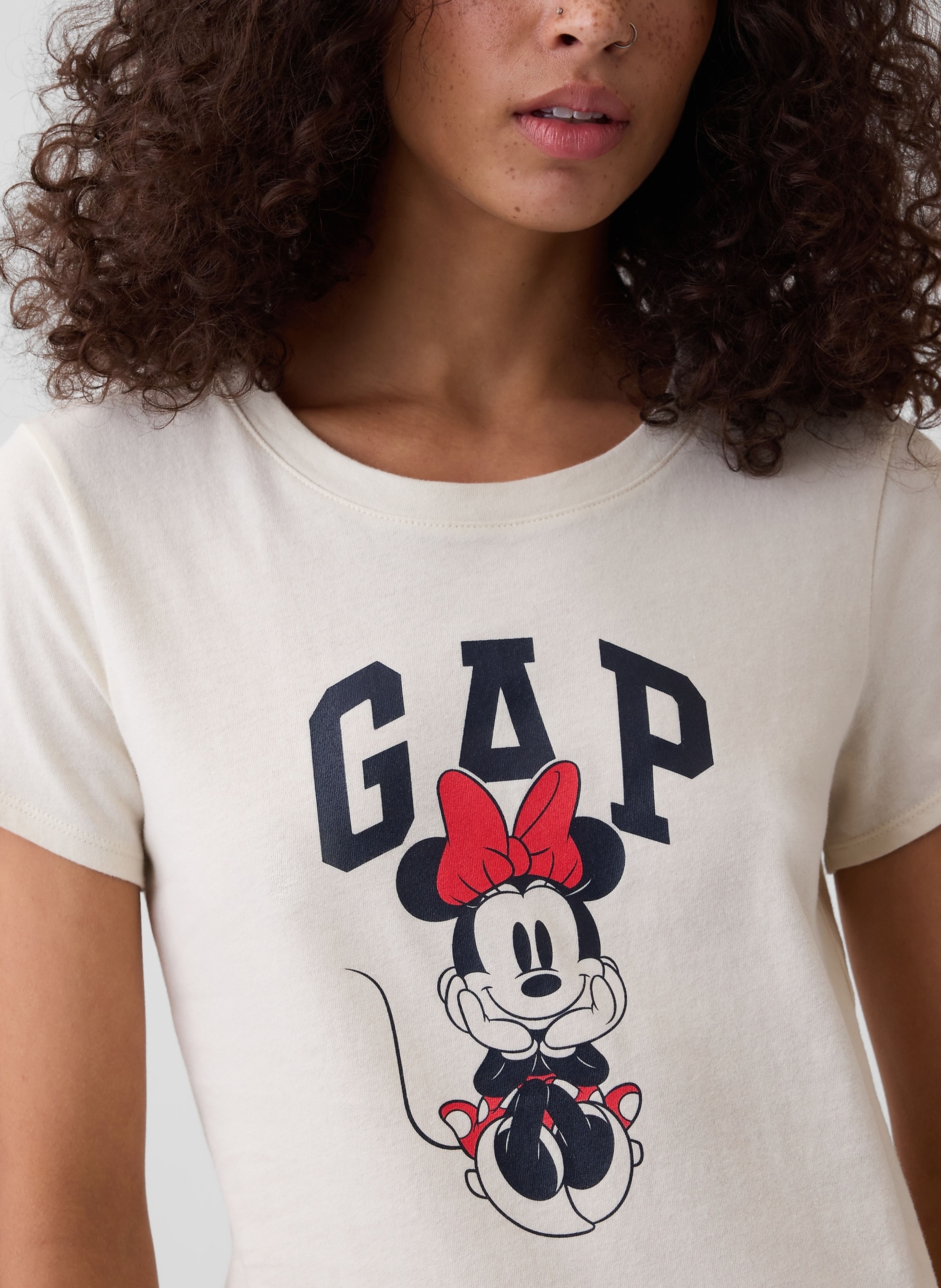 Tričko Gap & Disney Minnie Mouse s logom - 004