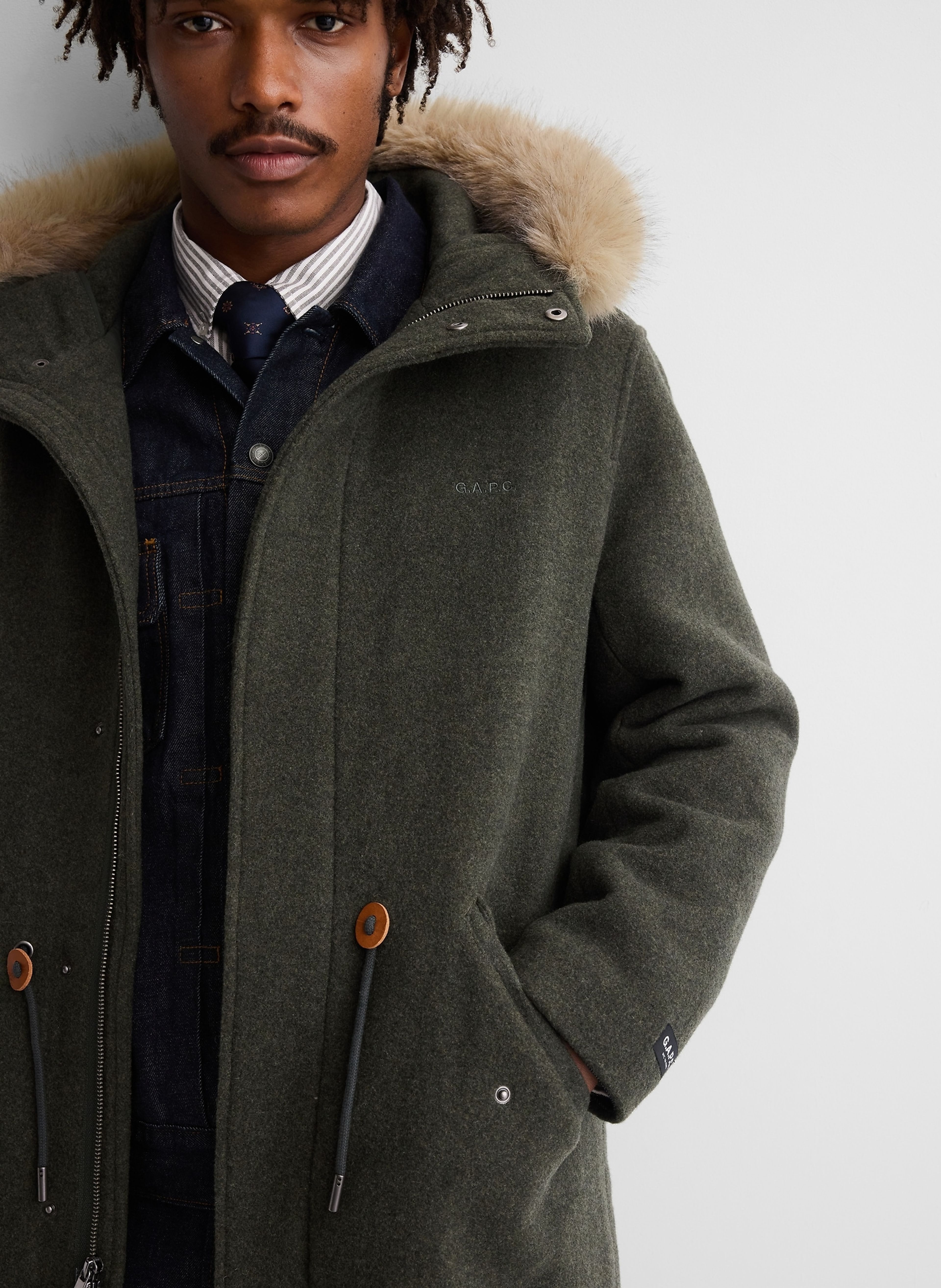 Oversize parka van wolmix Gap × A.P.C. unisex - 006