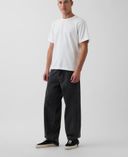 Jeansy Baggy unisex-Czarny - 001