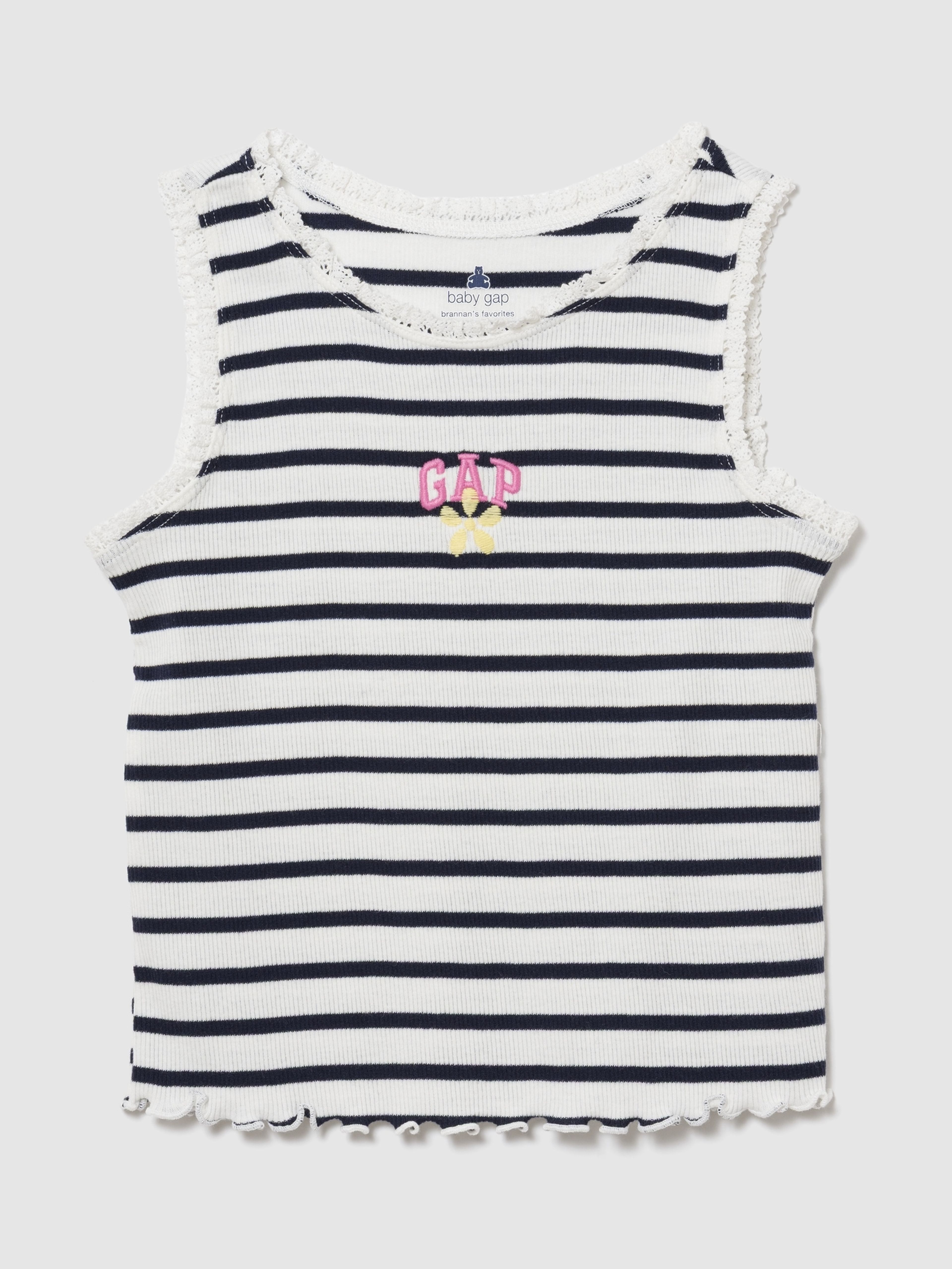Baby prążkowany top Mix & Match z logo - 001