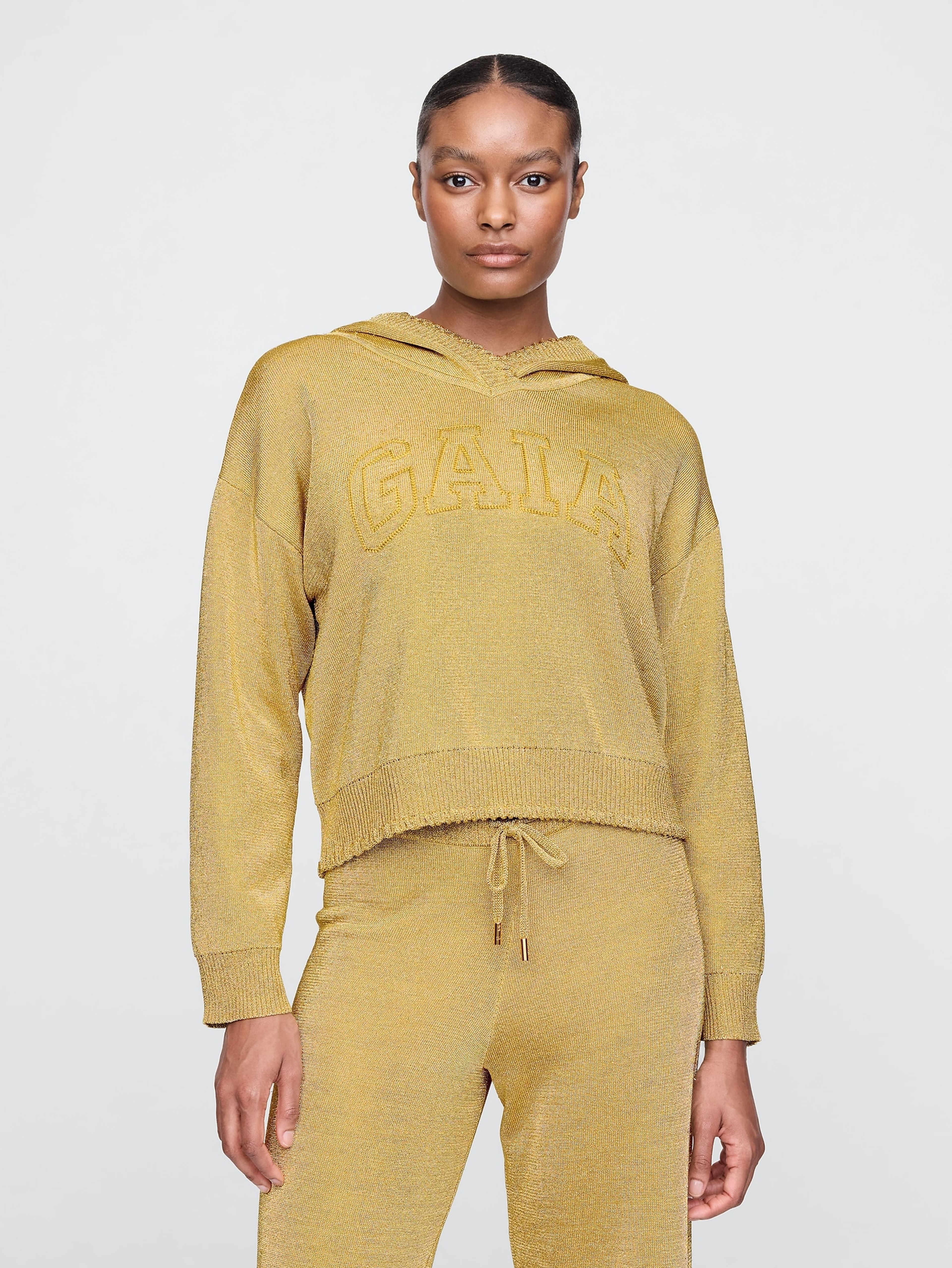 Bluza z metaliczną nicią Gap × Cult Gaia