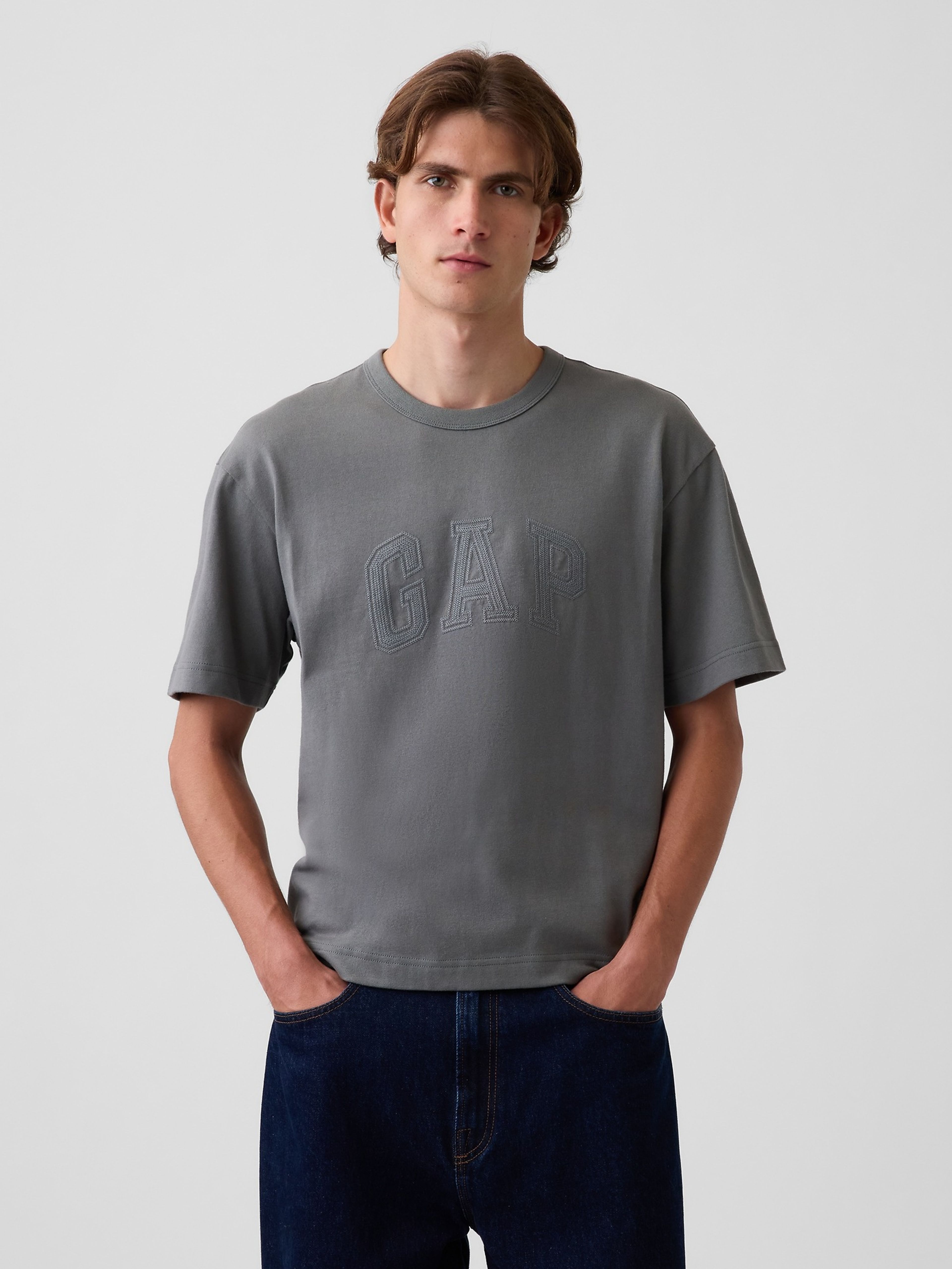Crop T-shirt Heavyweight z logo - 001