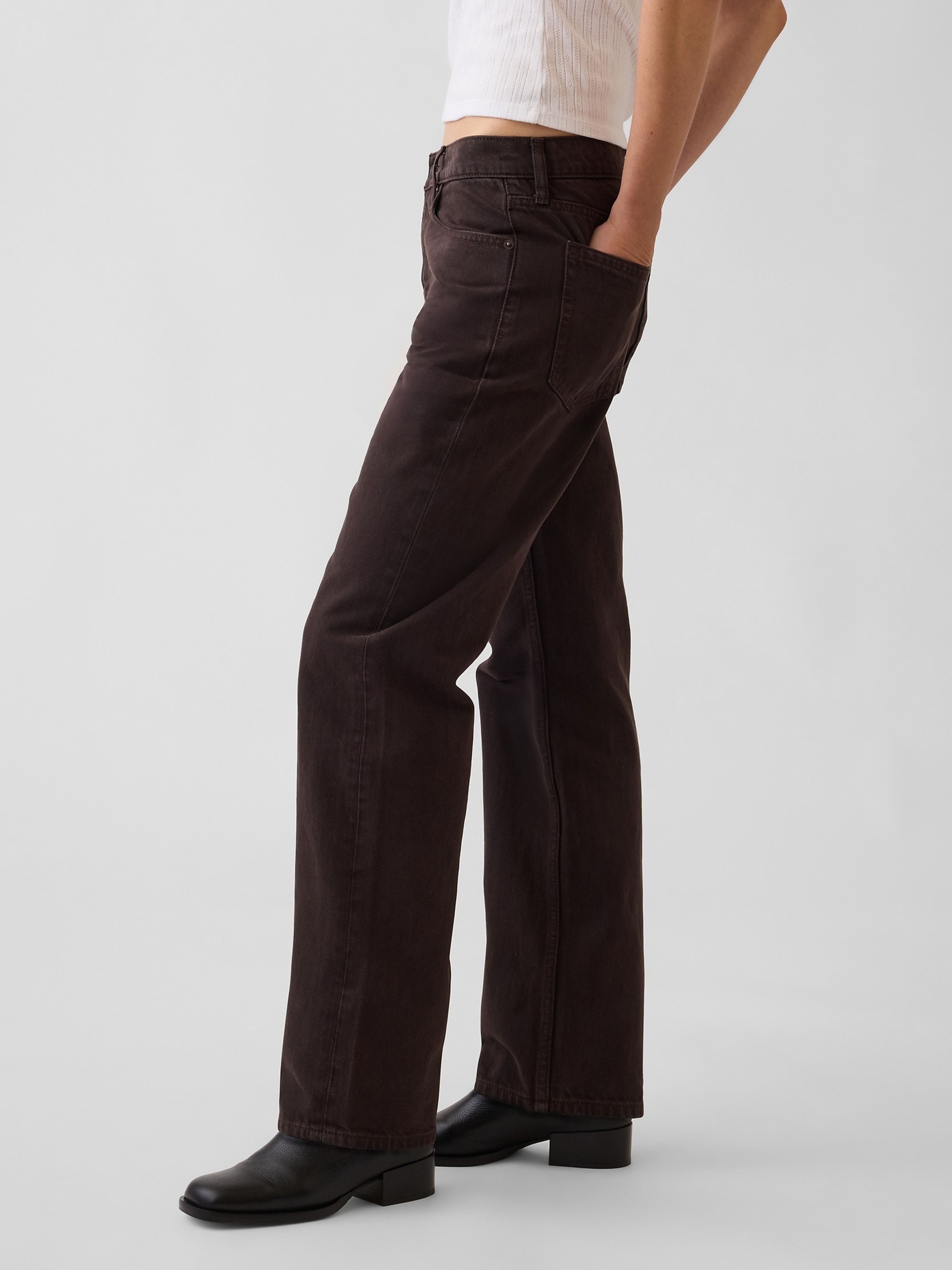 Jean Mid Rise Straight Taper - 003