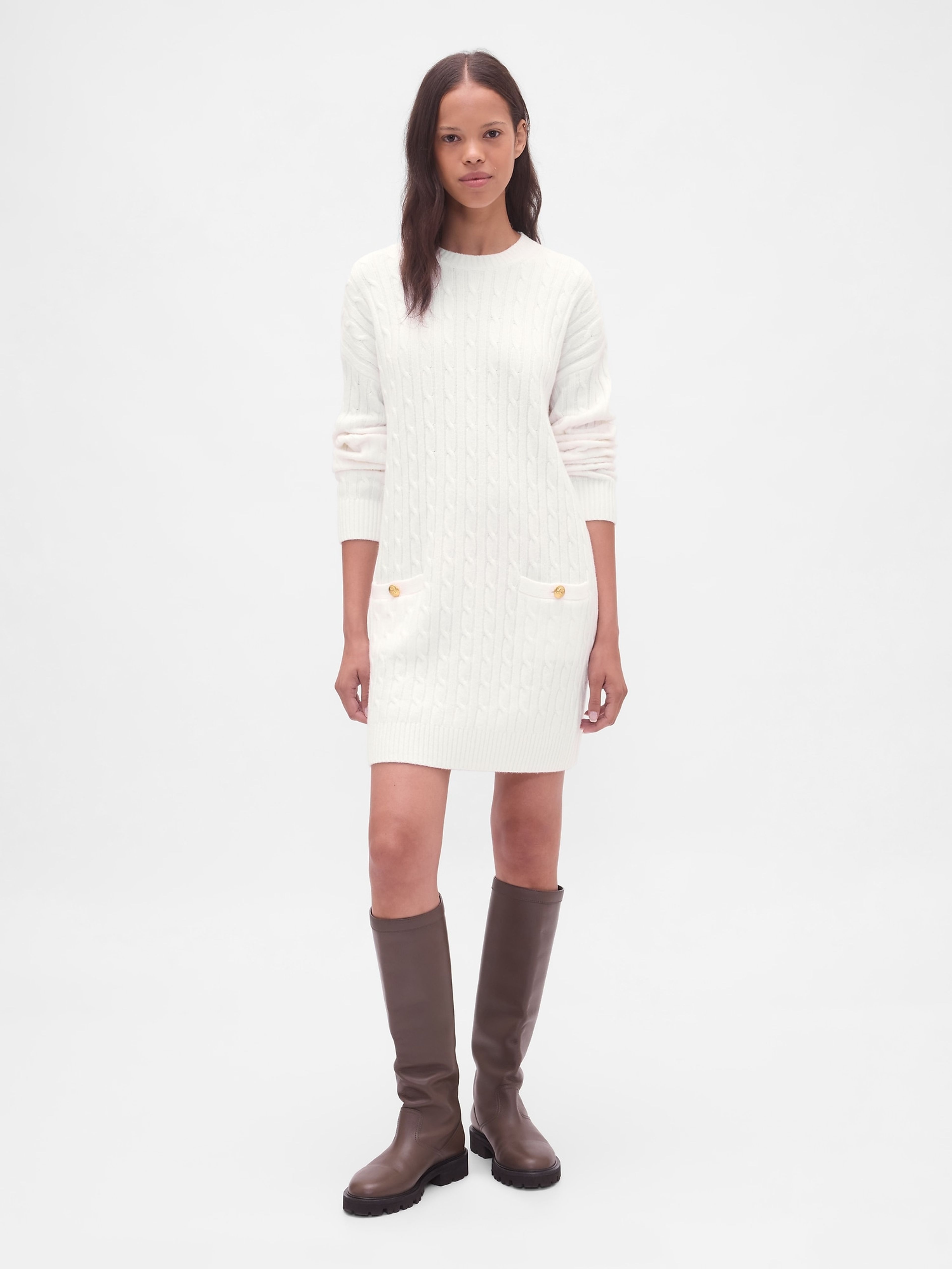Sweterowa sukienka mini CashSoft