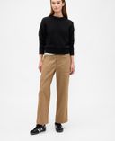 Spodnie khaki High Rise Wide-Leg-Beżowy - 001