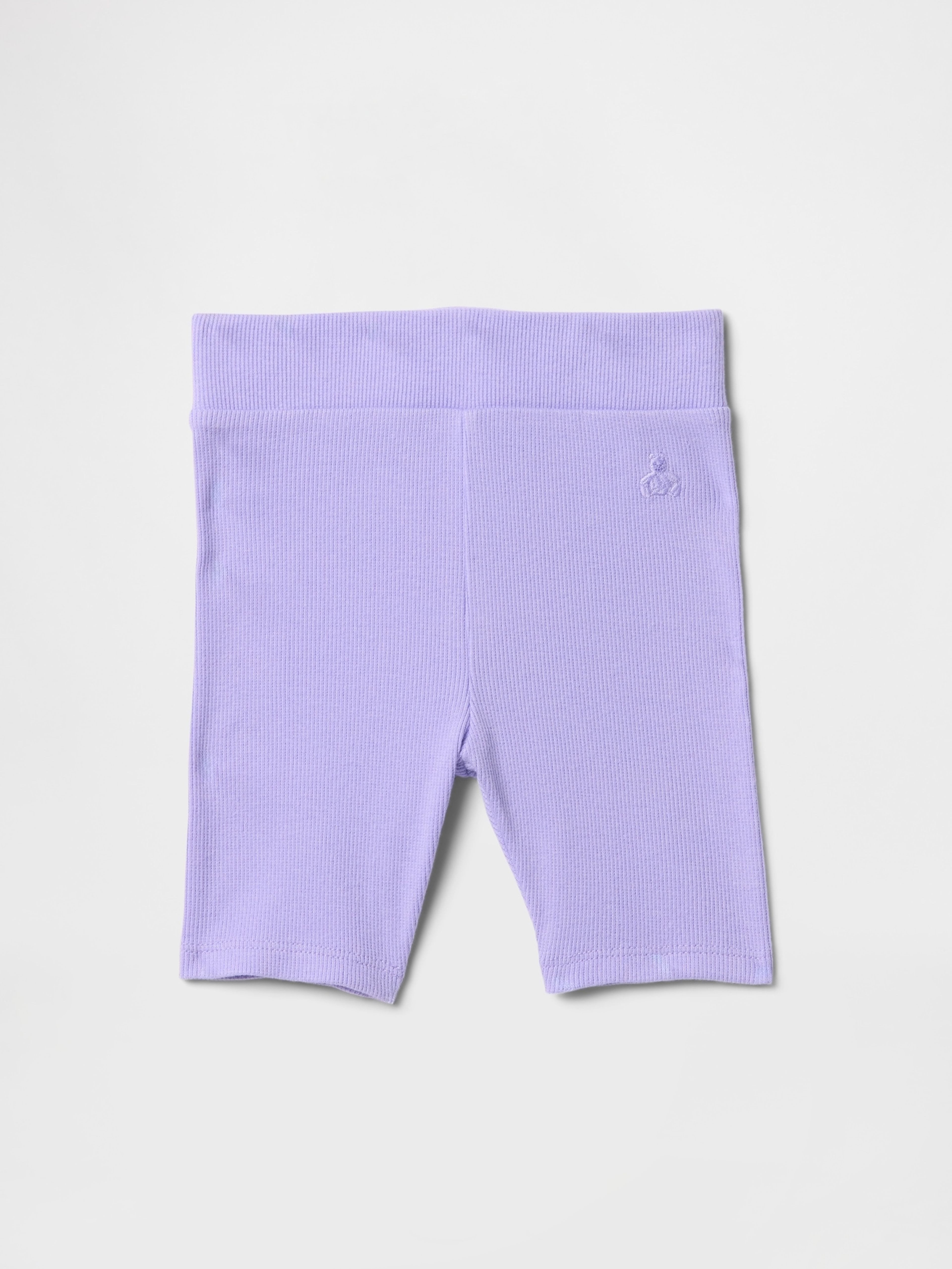 Baby bordázott biker shorts