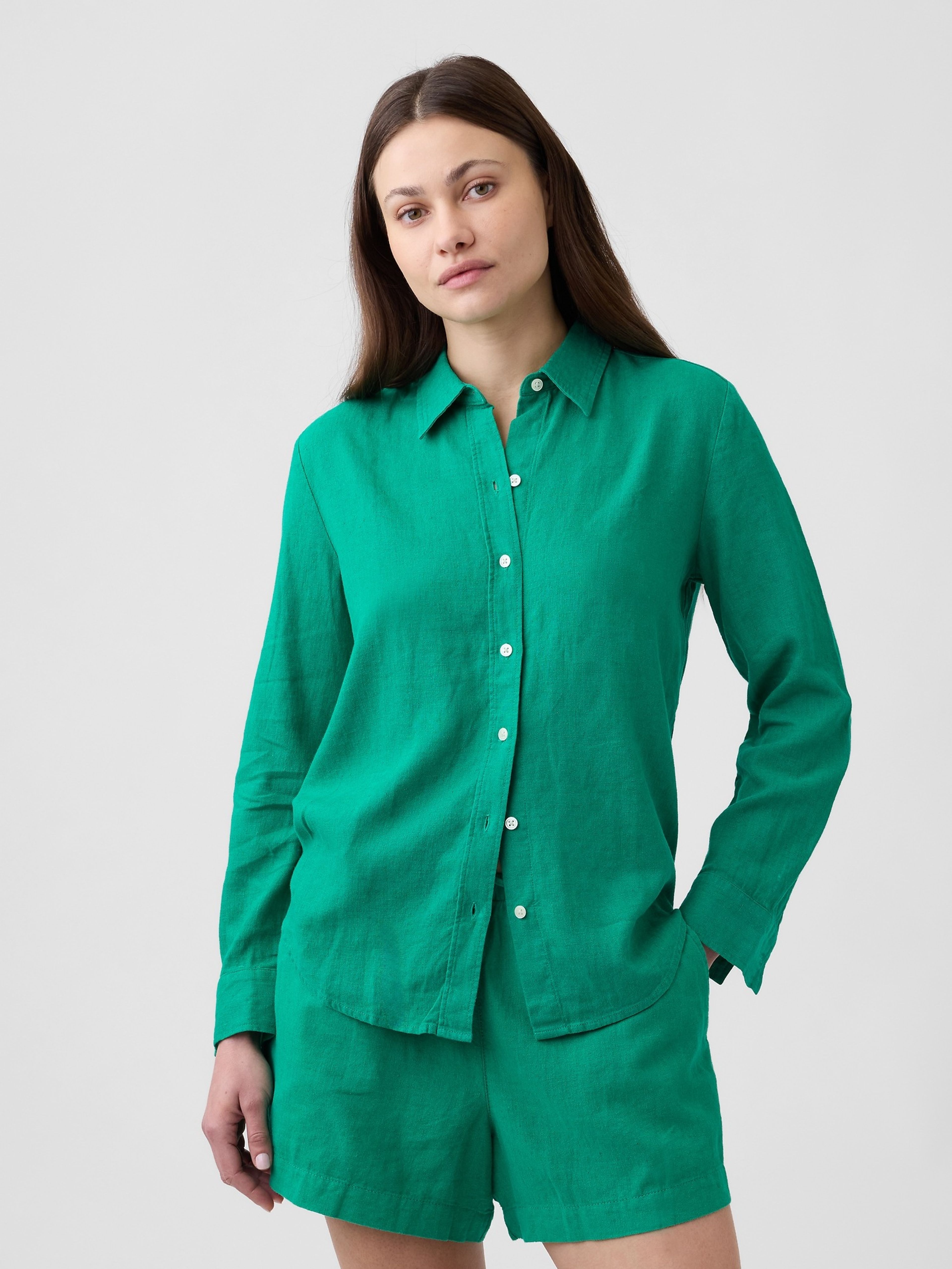 Koszula z mieszanki lnu Easy Shirt