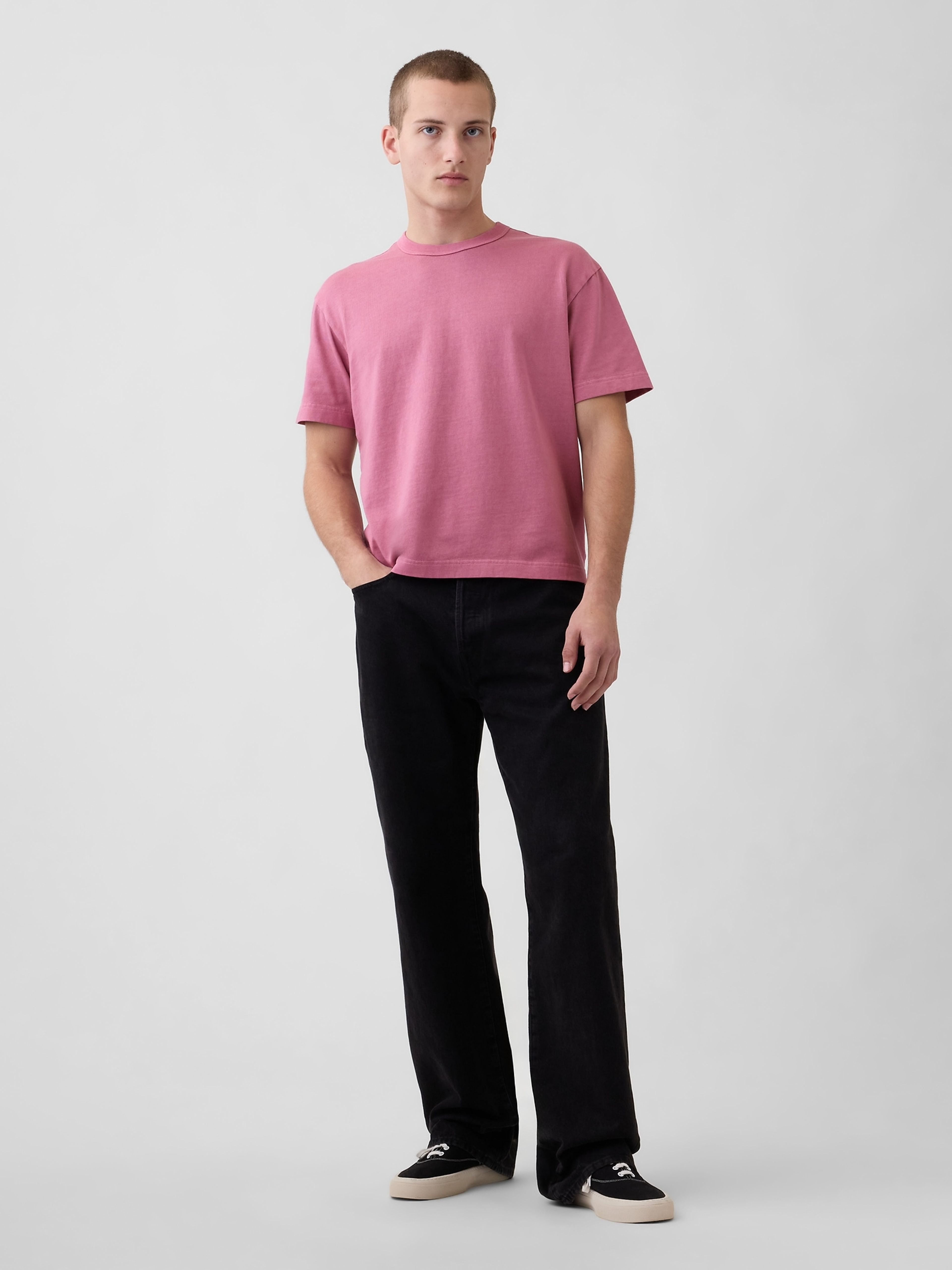 Tricou crop Heavyweight unisex - 002