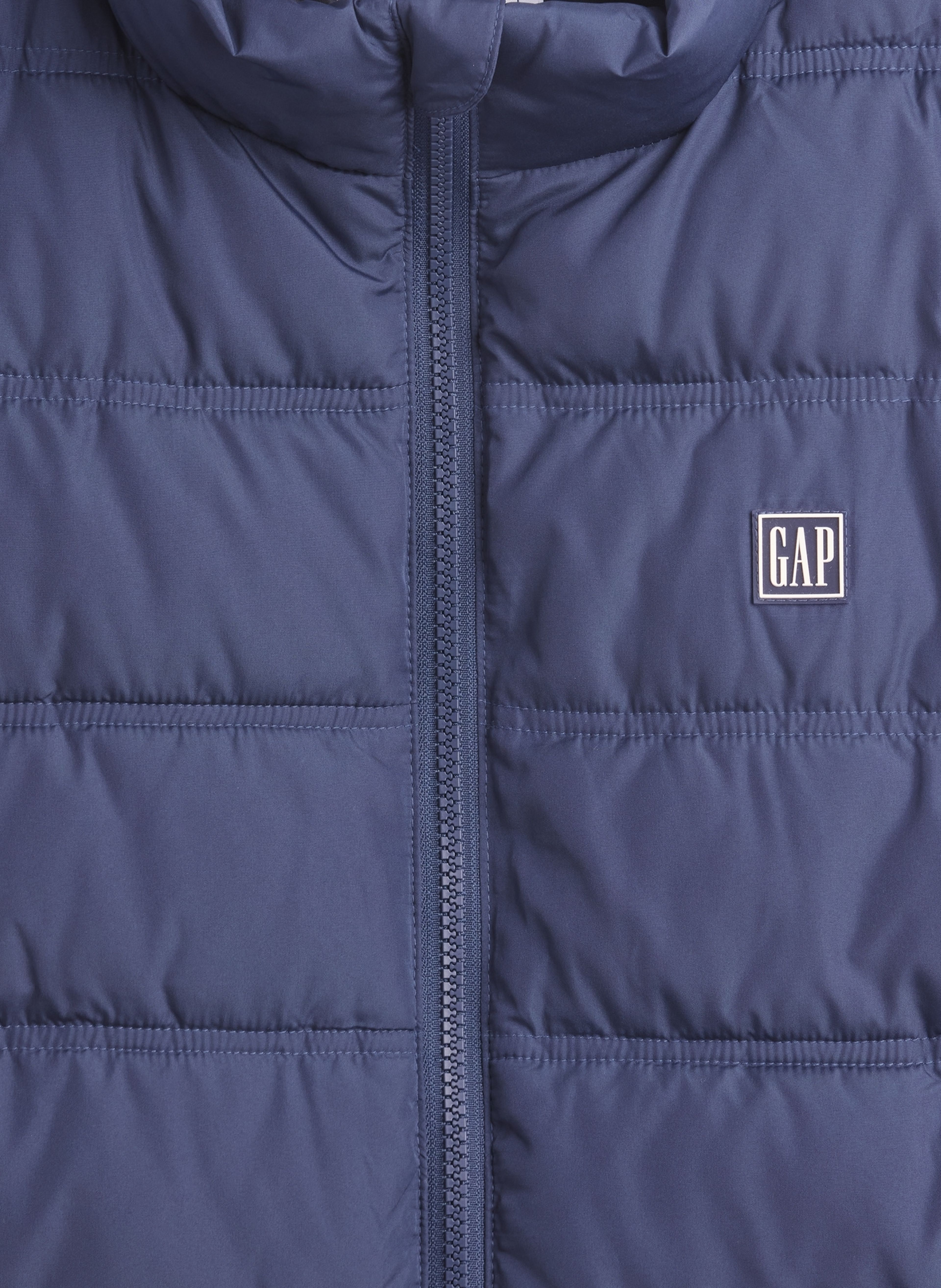 Matelassierte Weste mit Logo - 004