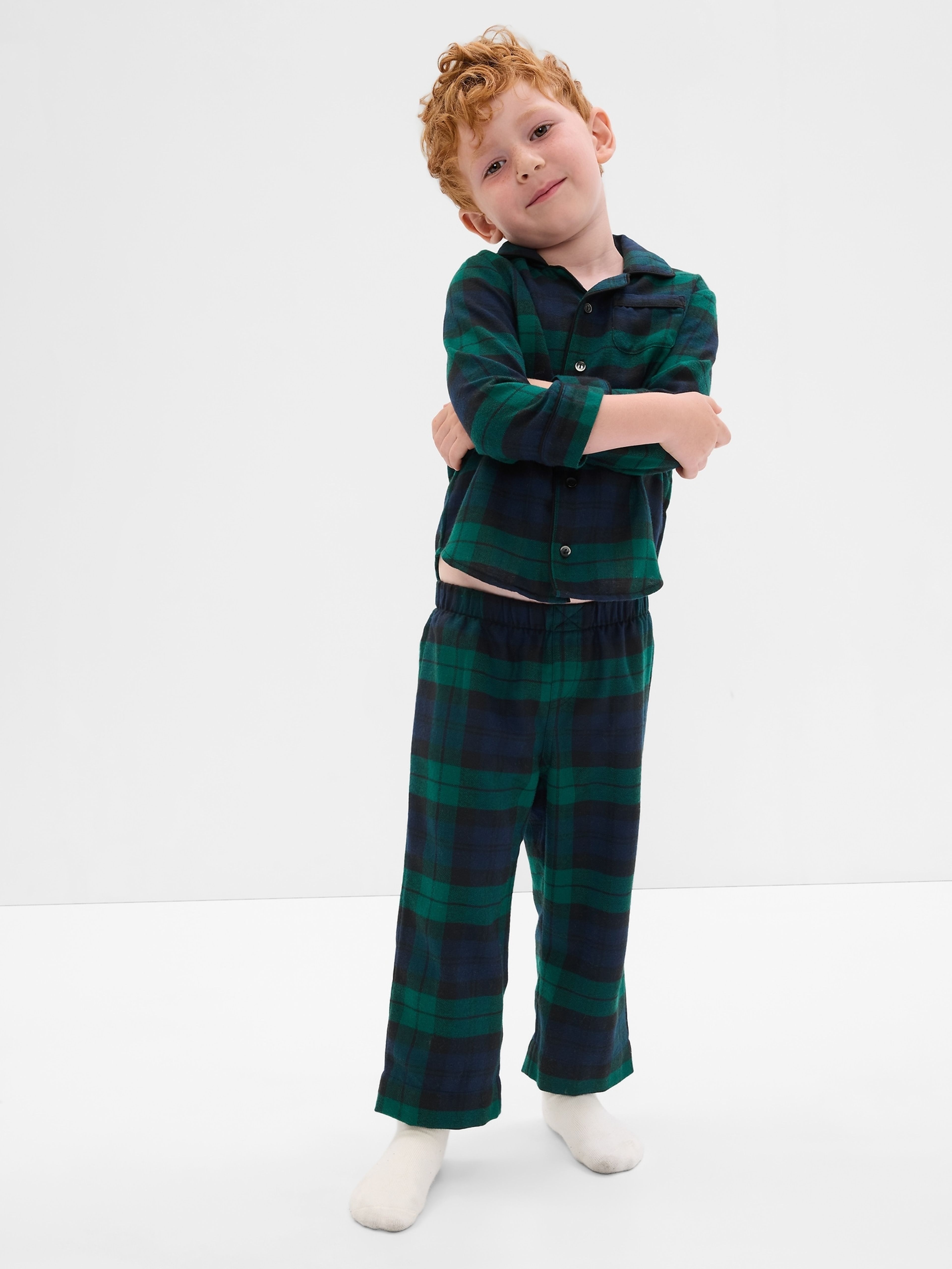 Baby kockás pizsama