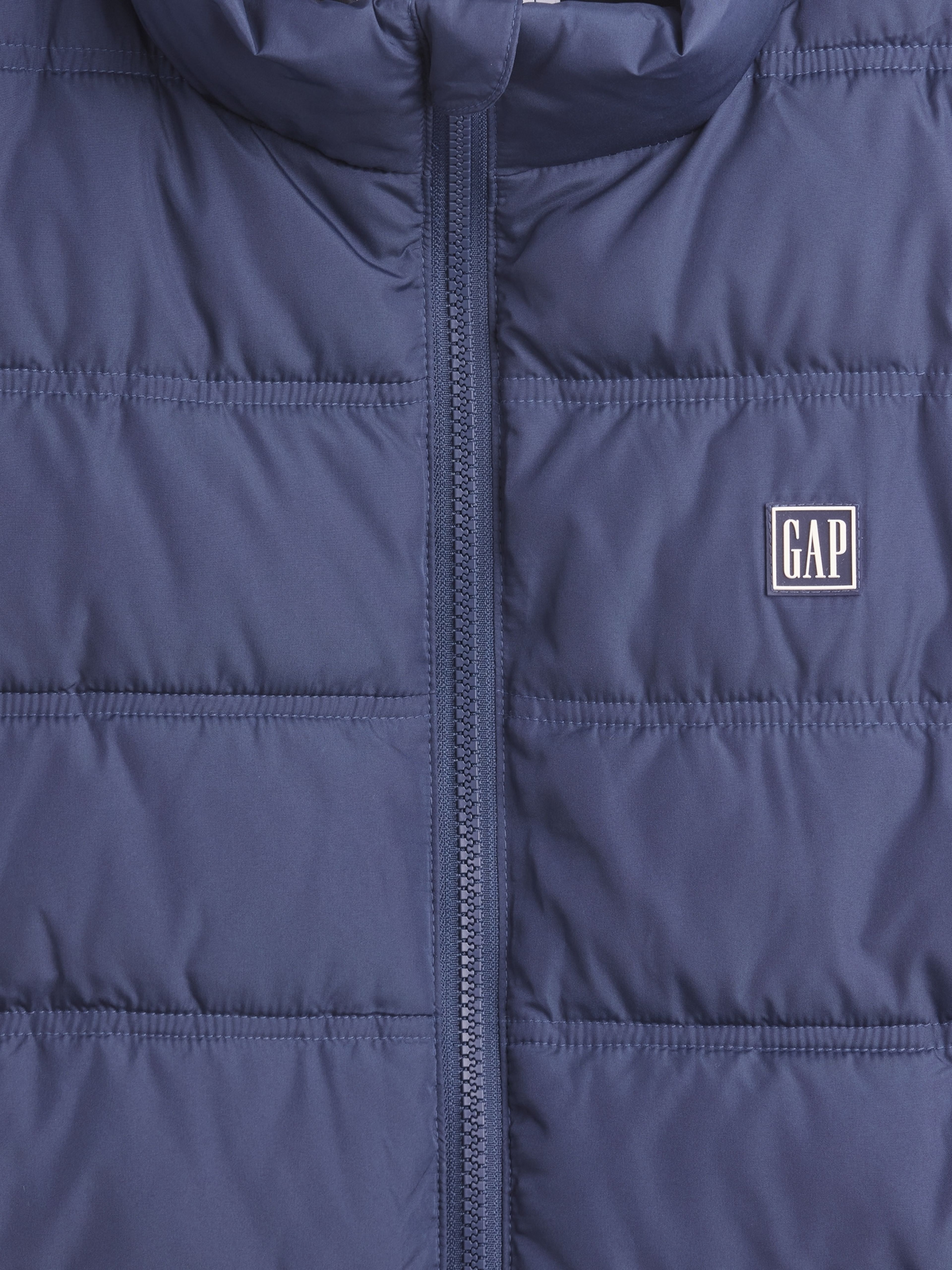 Matelassierte Weste mit Logo - 004