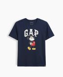 Detské tričko Gap & Disney Mickey Mouse s logom-Tmavomodrá - 002