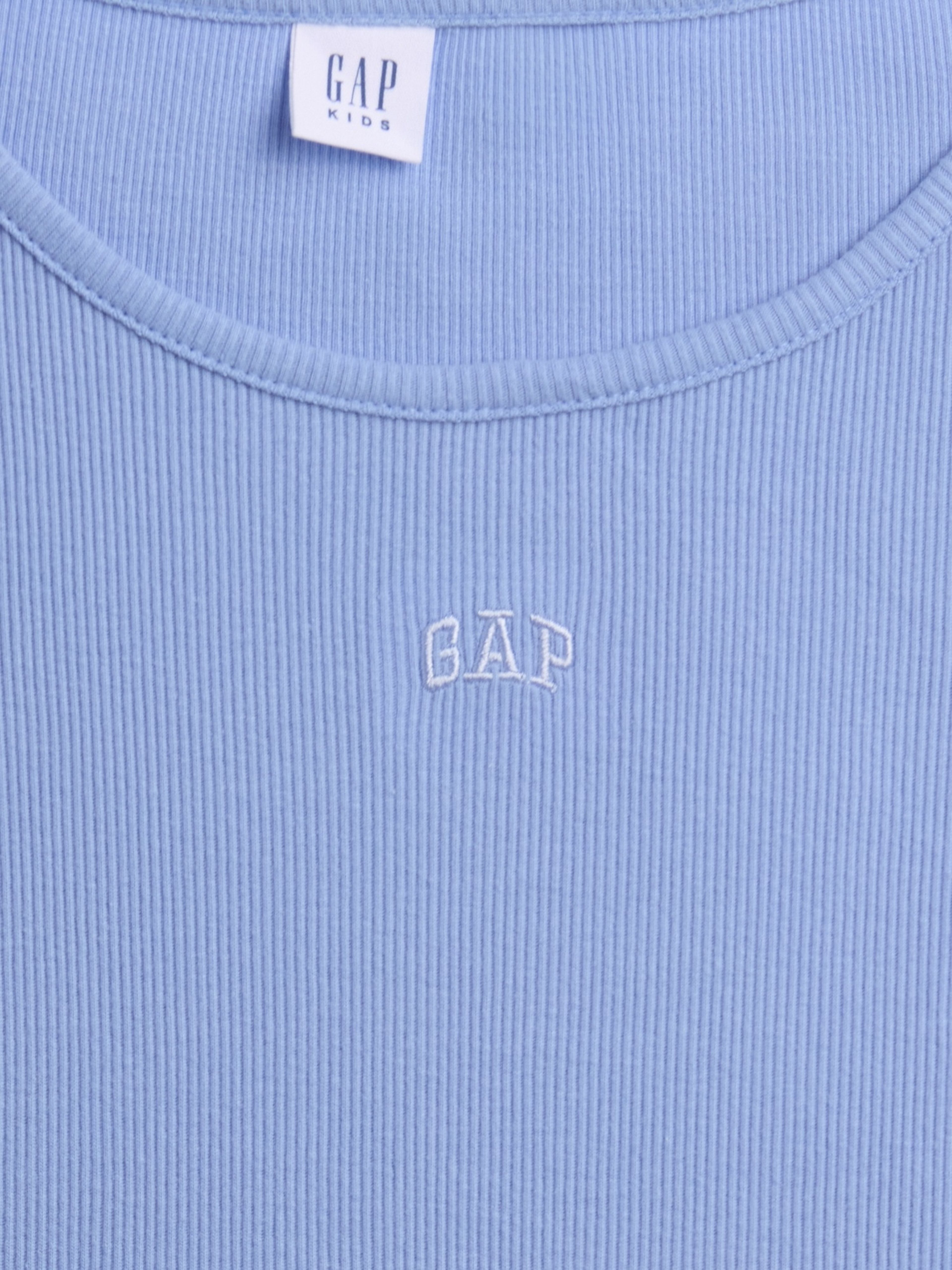 Camiseta acanalada infantil con logo - 004