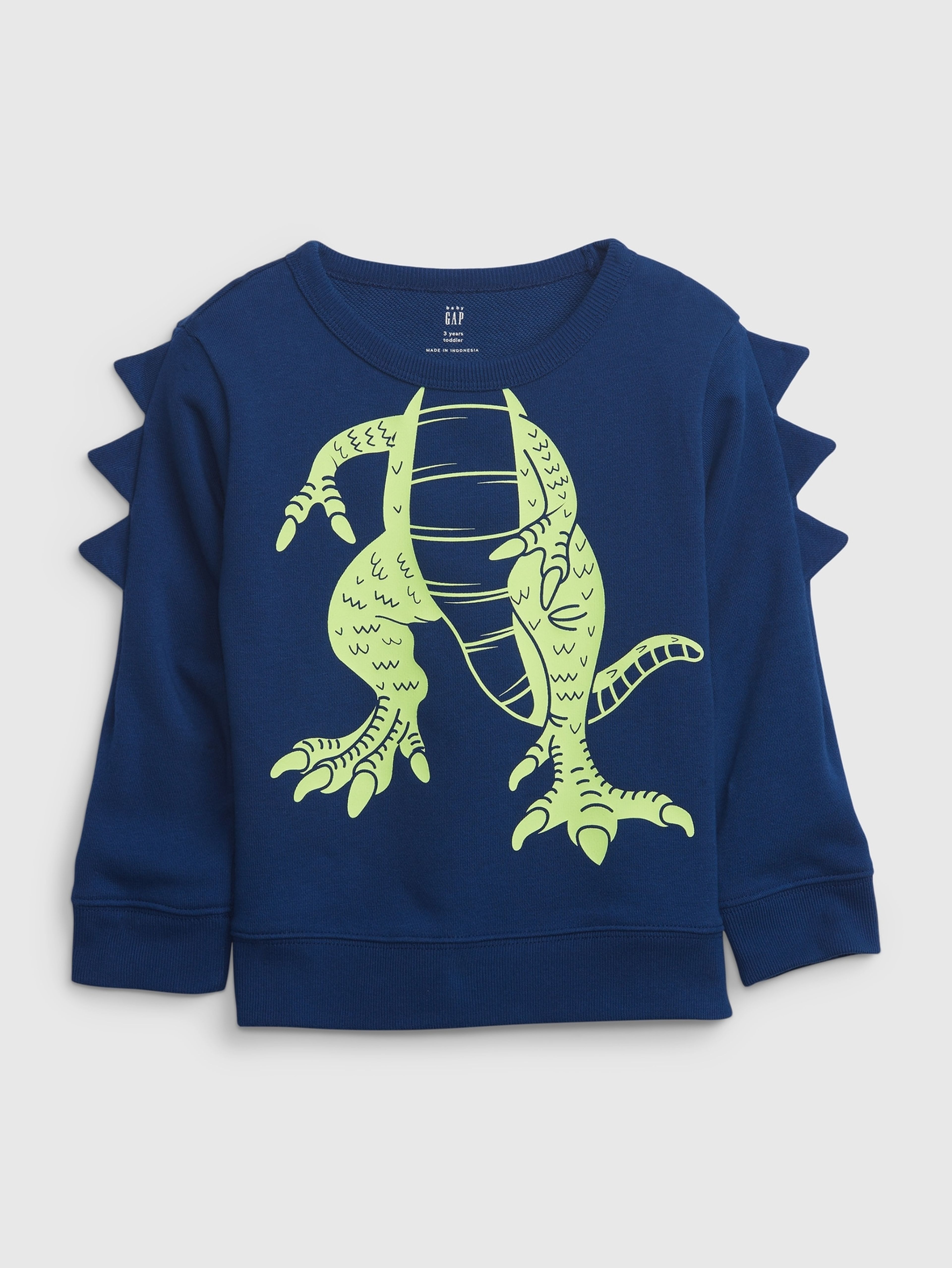 Kinder-Sweatshirt 3D Dino