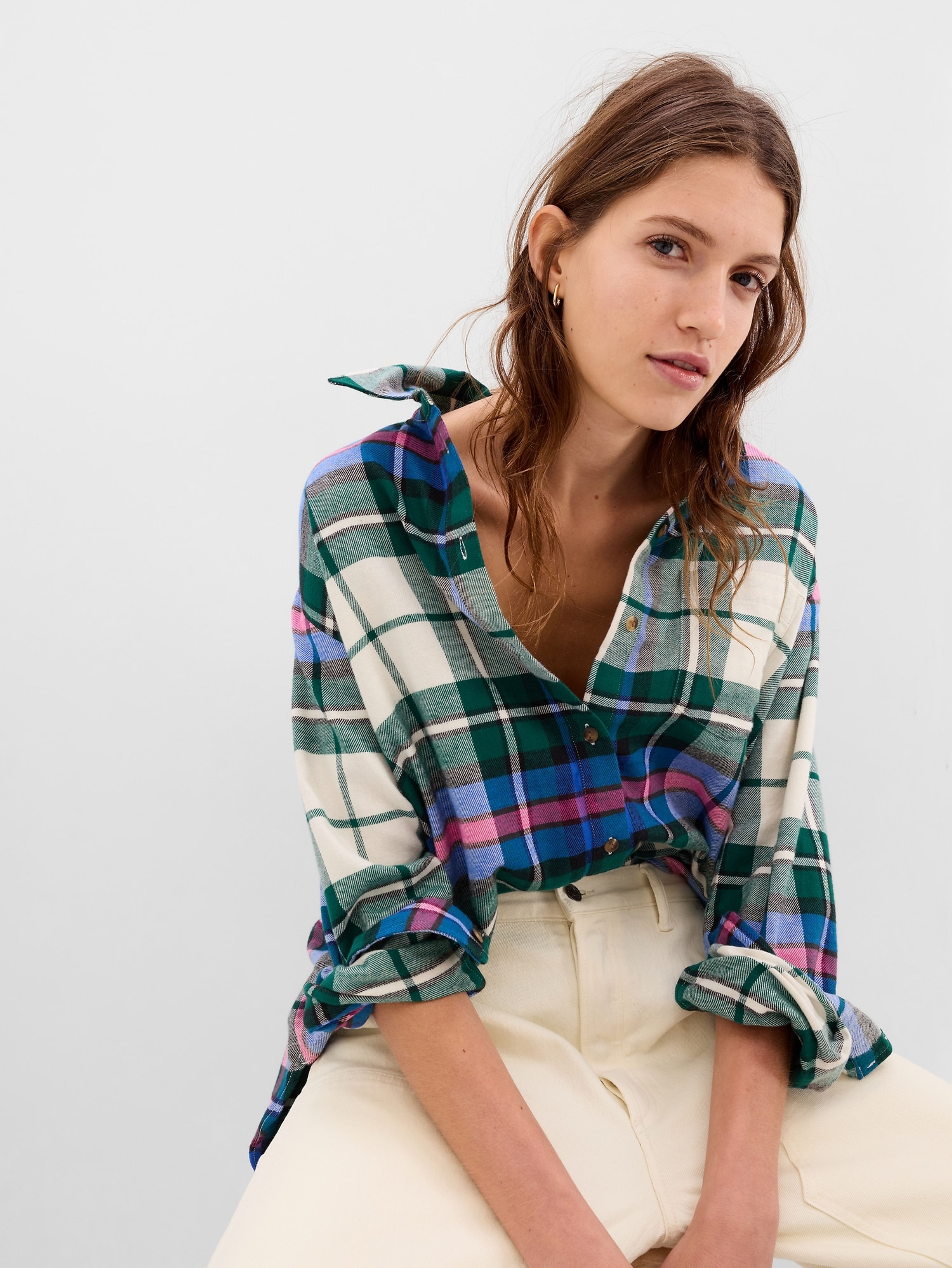 Flanelowa koszula oversize