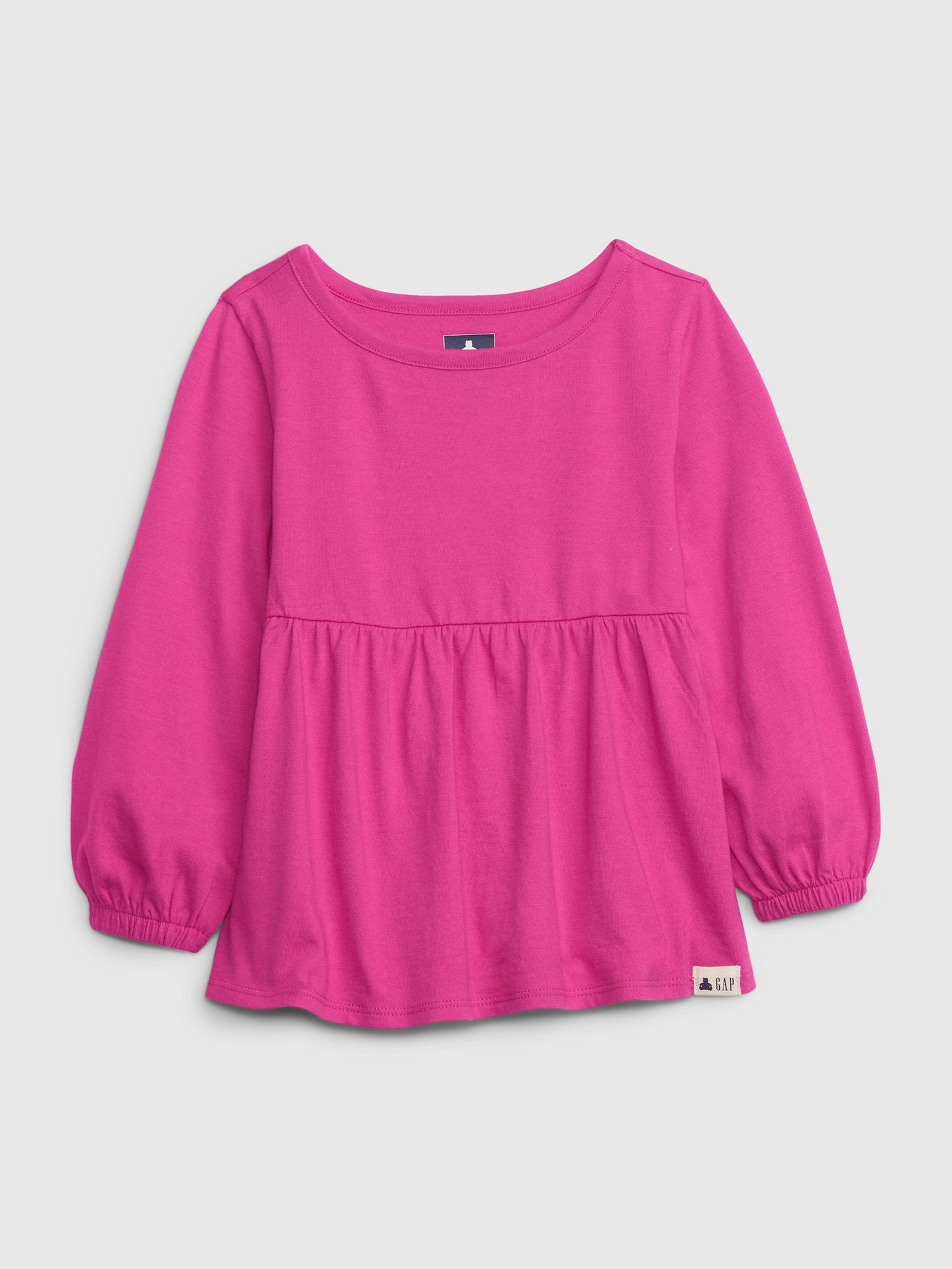 Kinder T-Shirt organic cotton peplum