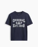 Dziecięcy T-shirt z logo-Granatowy - 003