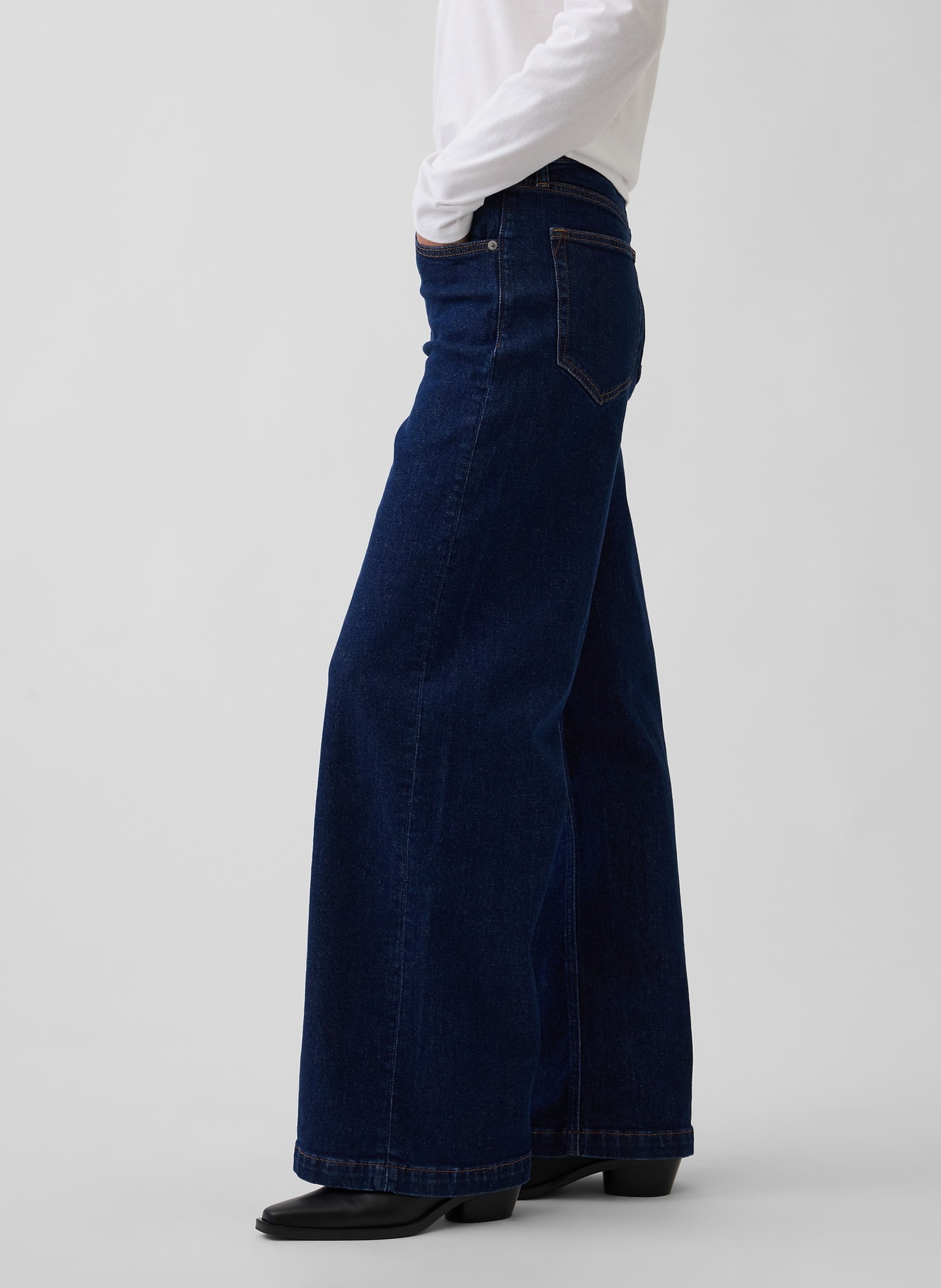 Džíny High Rise Stride Wide-Leg - 004