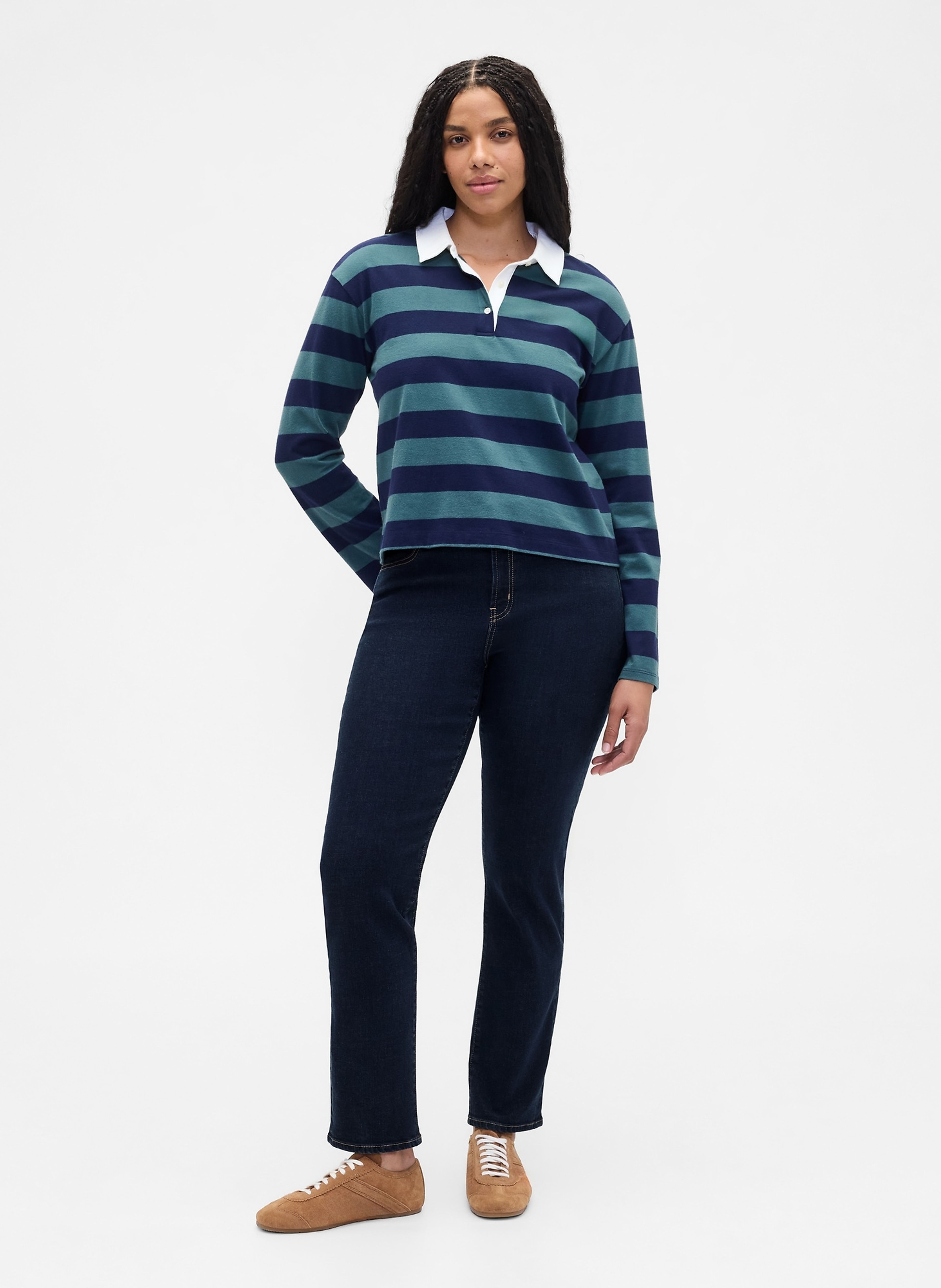 Jeansy Mid Rise Classic Straight - 005
