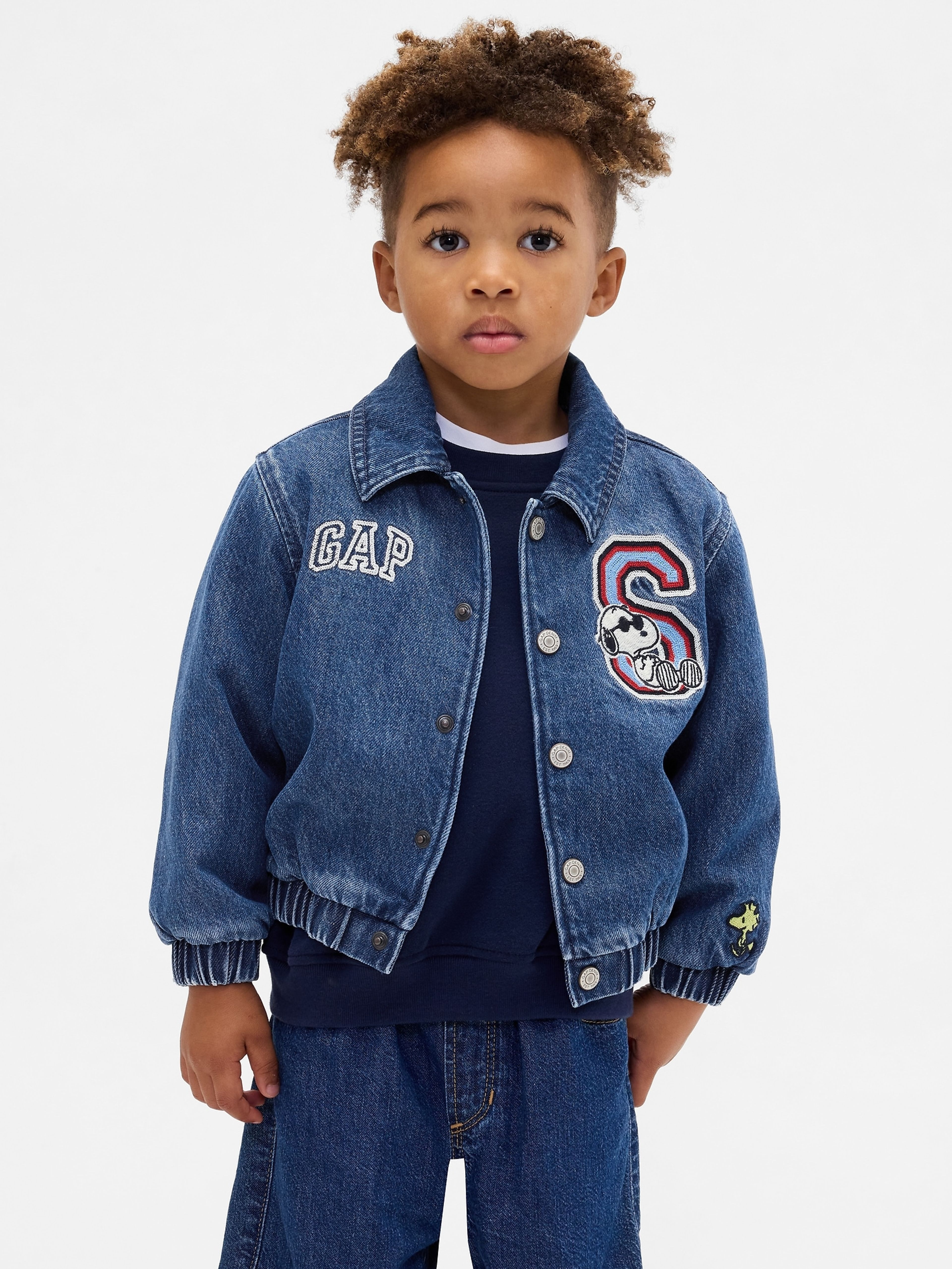Baby Jeansjacke, Gap & Peanuts Snoopy