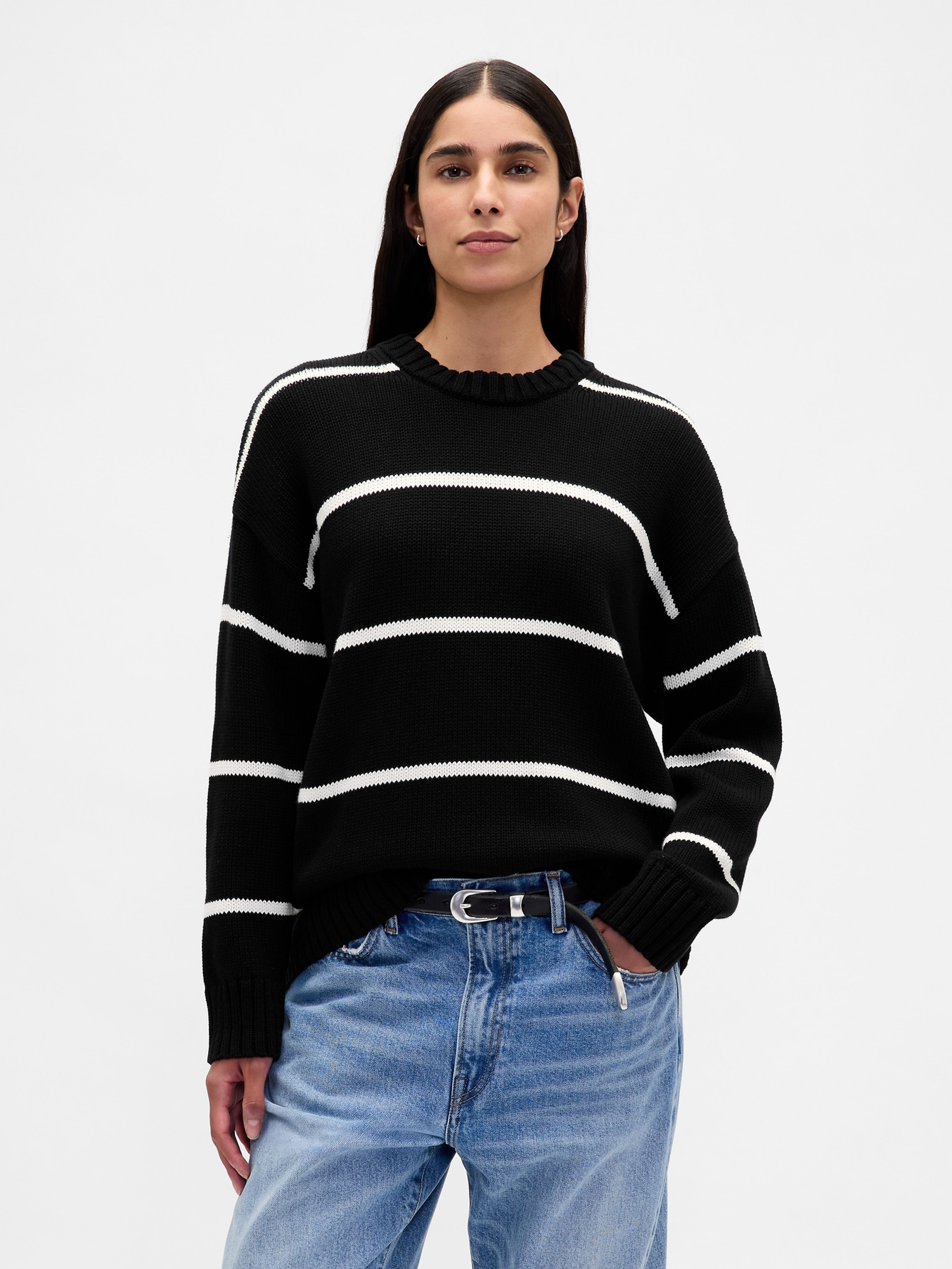 Pull en coton oversize - 001