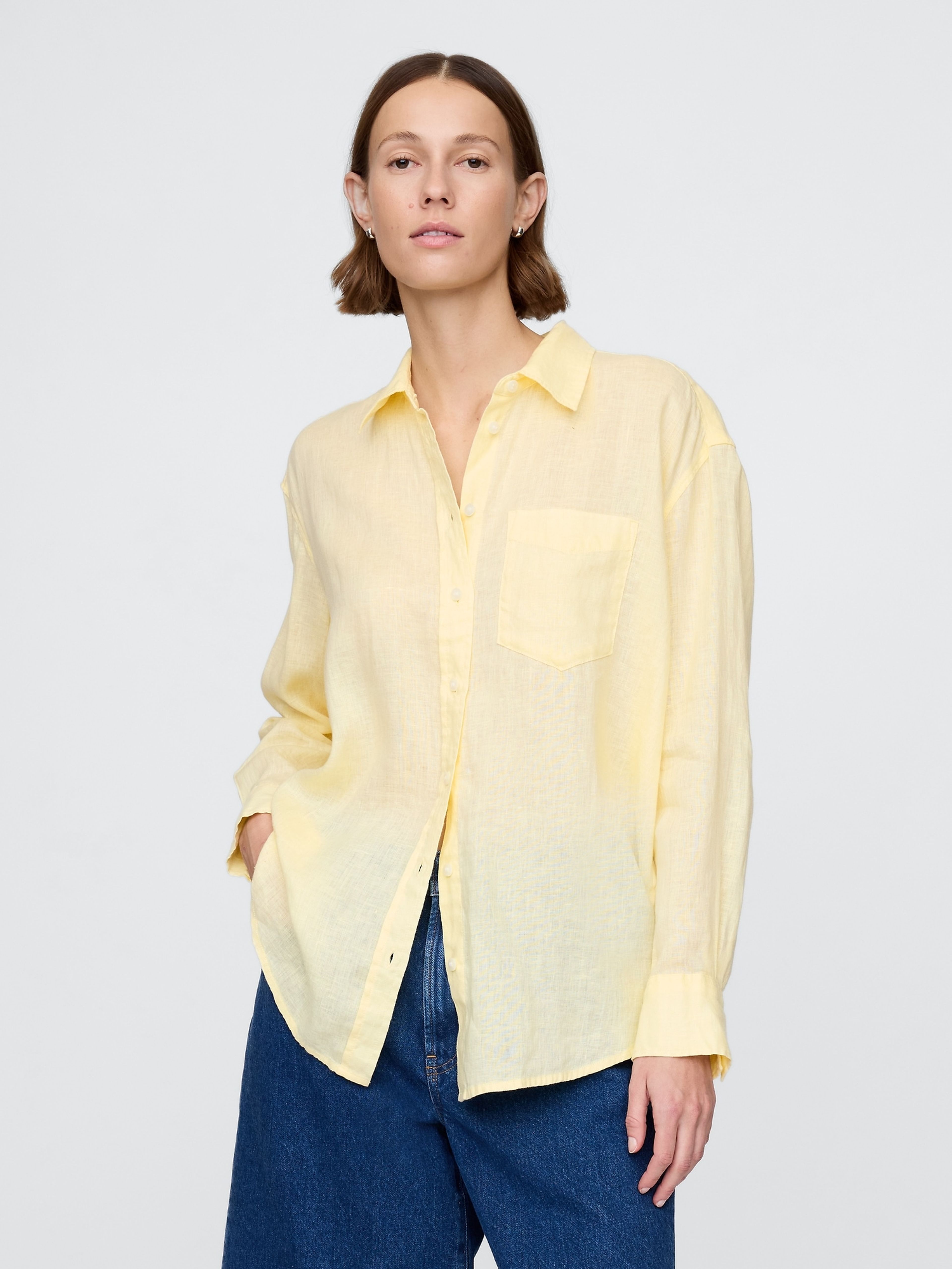 Lniana oversize koszula Big Shirt