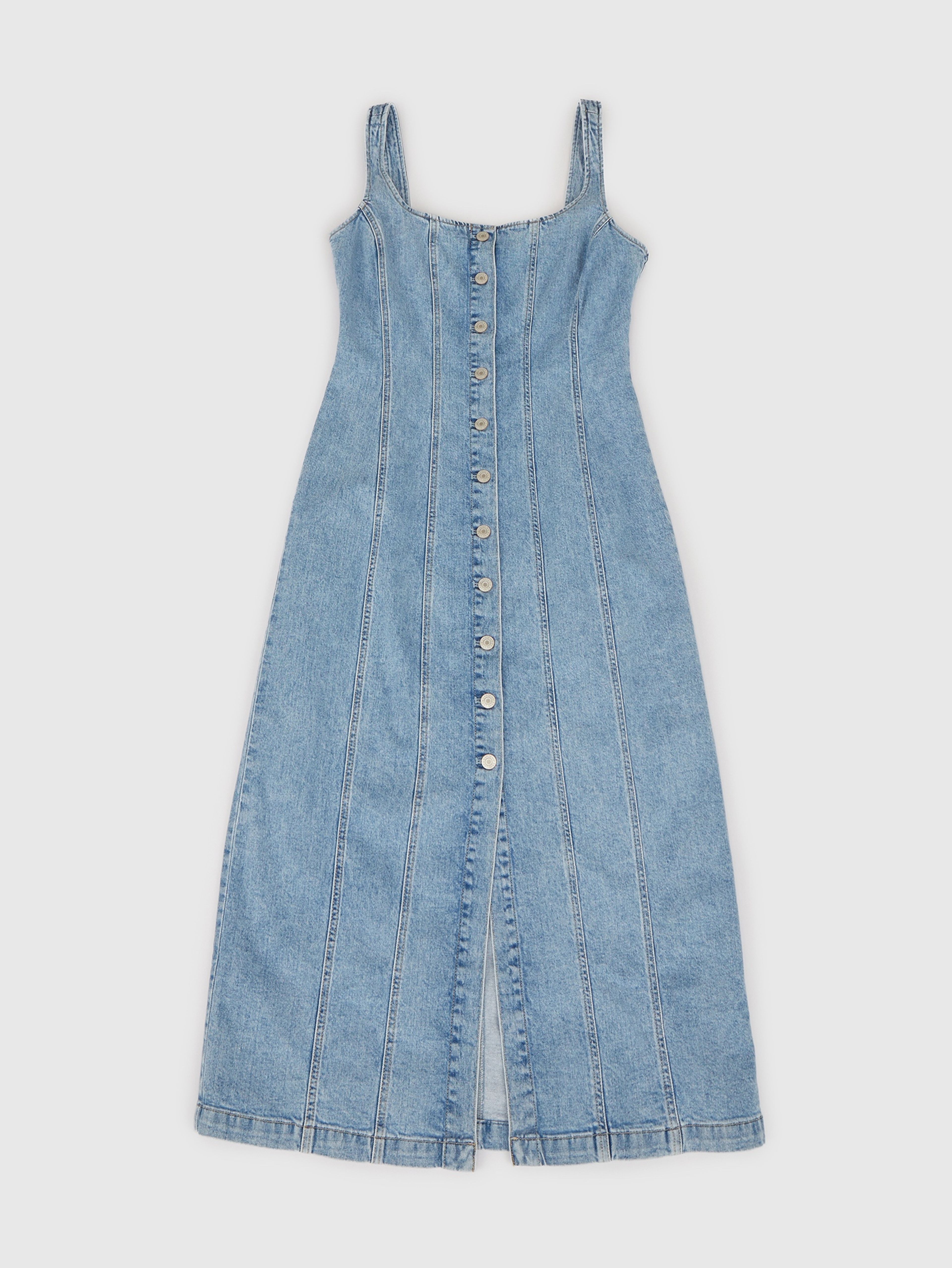 Jeansowa sukienka maxi