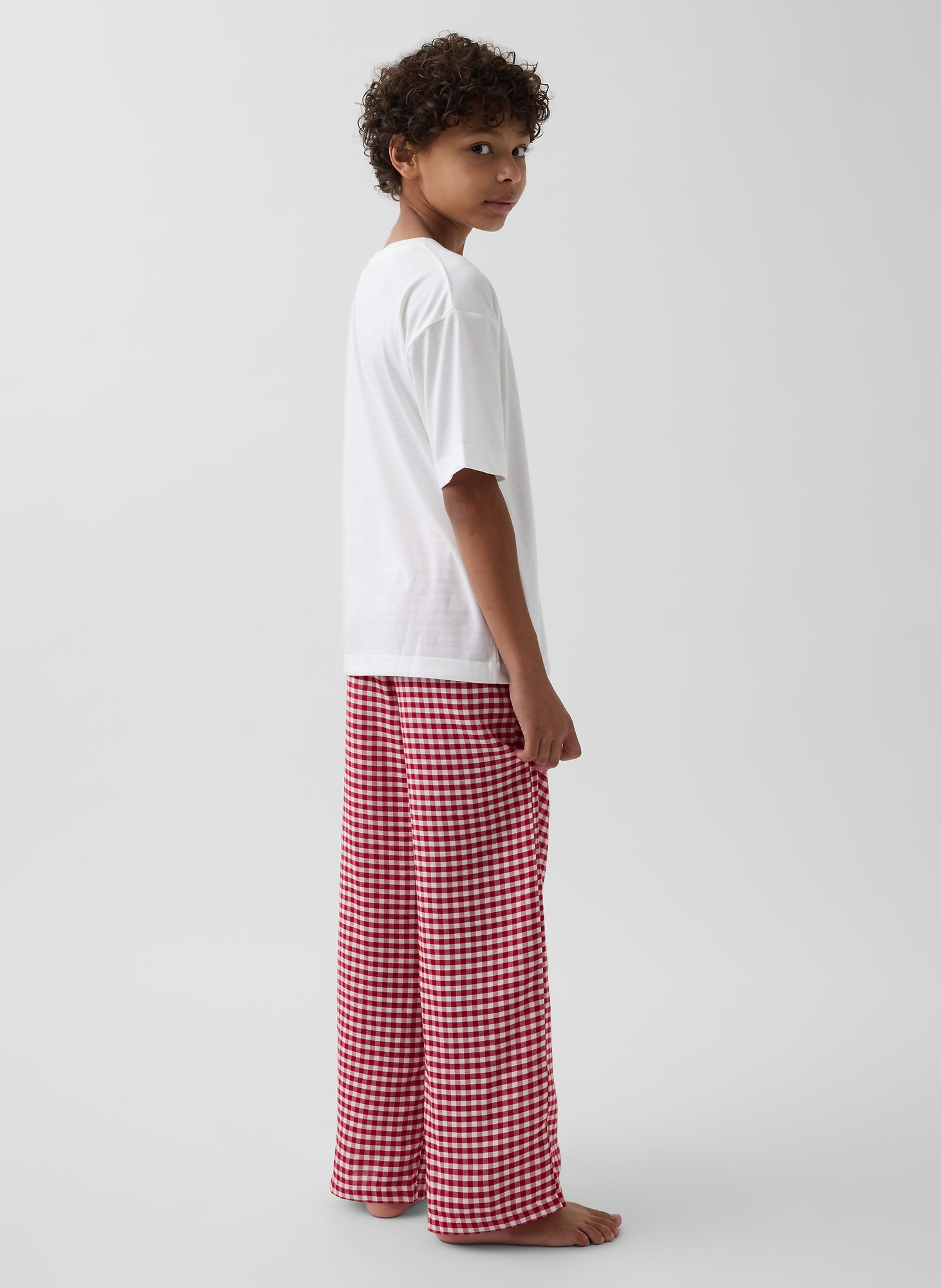 Dziecięce flanelowe spodnie piżamowe unisex - 003