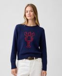 Jersey de algodón-Azul marino - 001