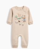 Baby overal Brannan Bear s logem-Béžová - 001