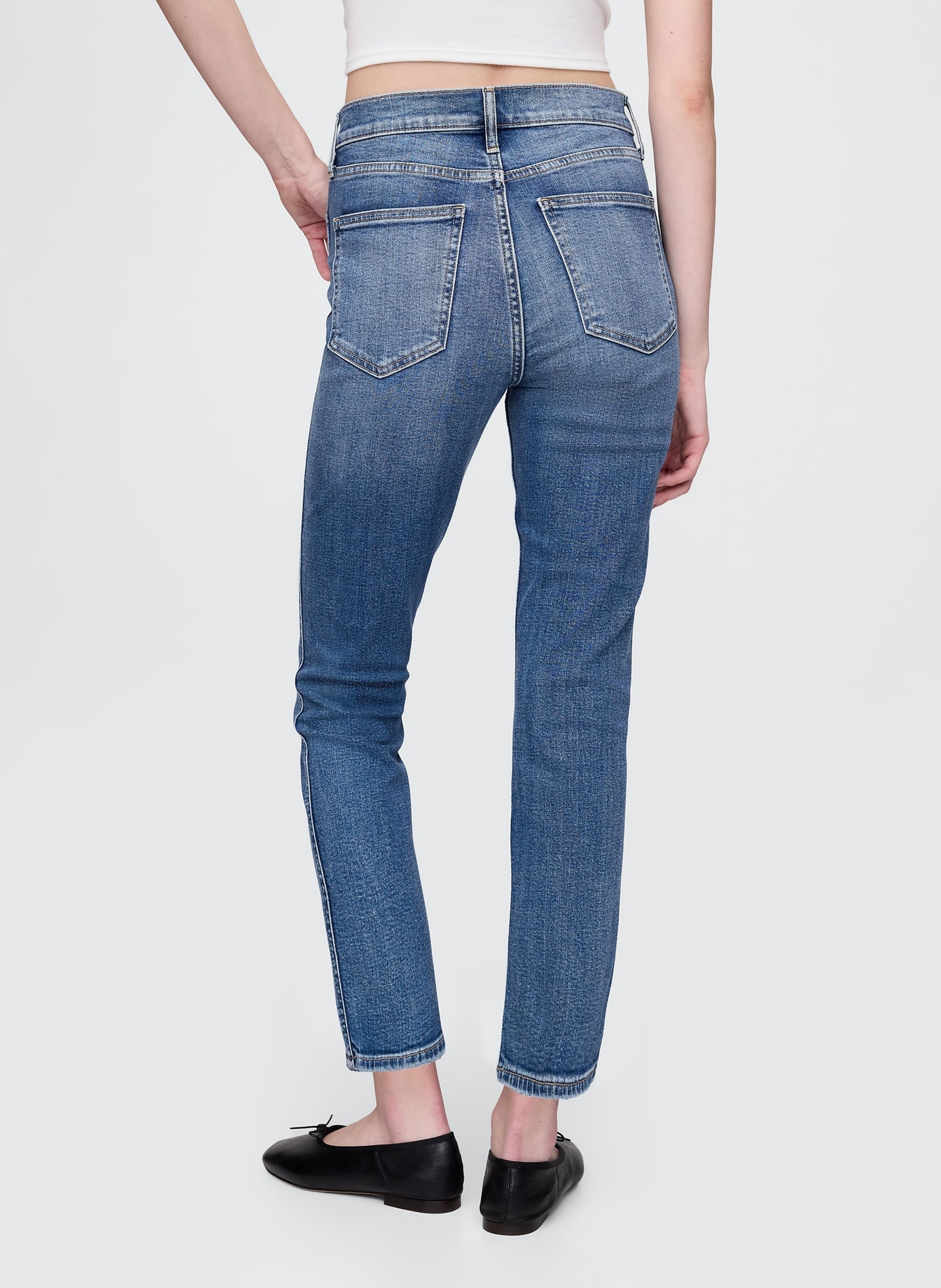 High Rise Slim Vintage Jeans - 004