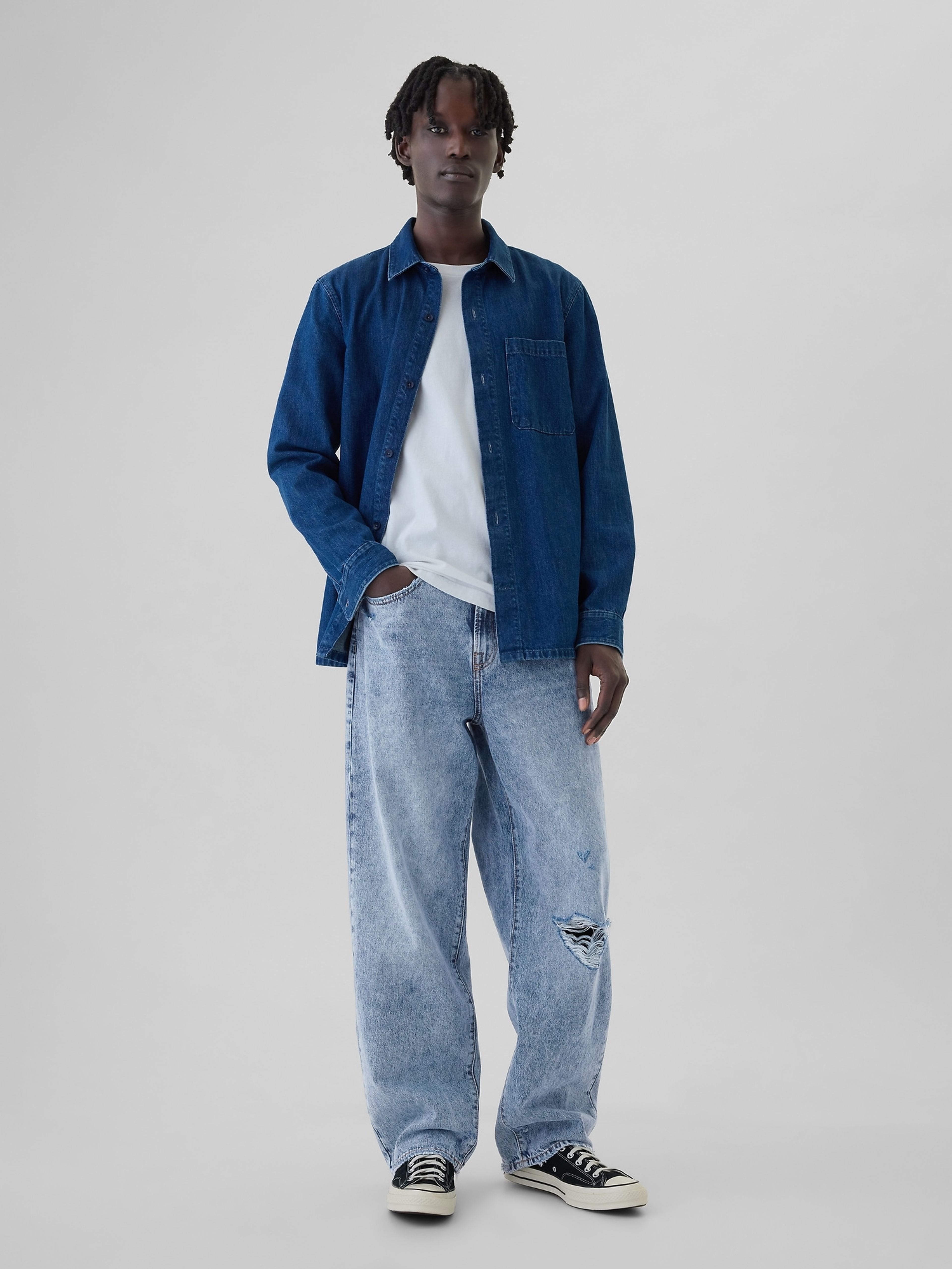 Unisex Weite Baggy Jeans Americana