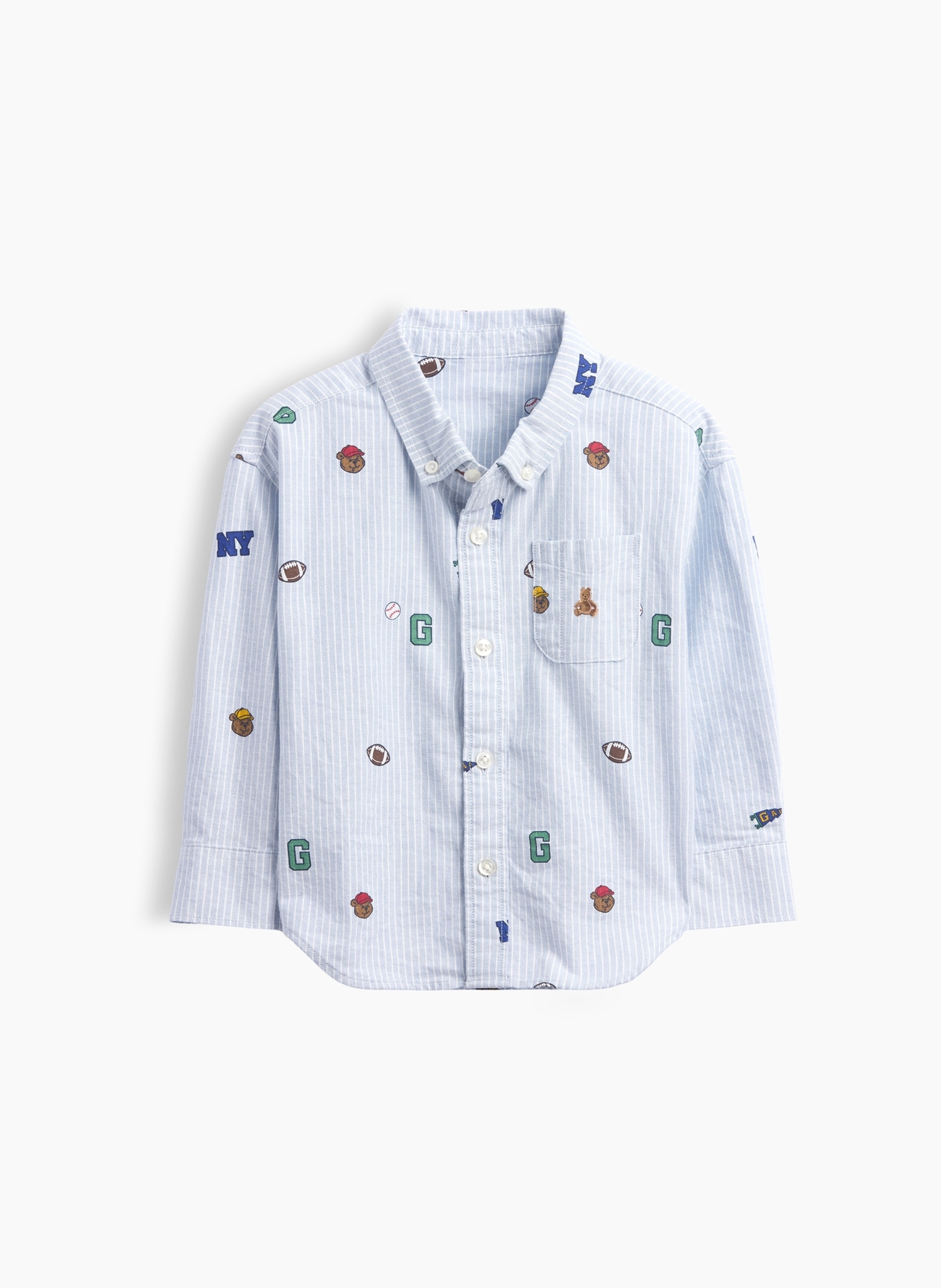 Baby Oversize Oxford-Hemd Big Shirt Brannan Bear - 002