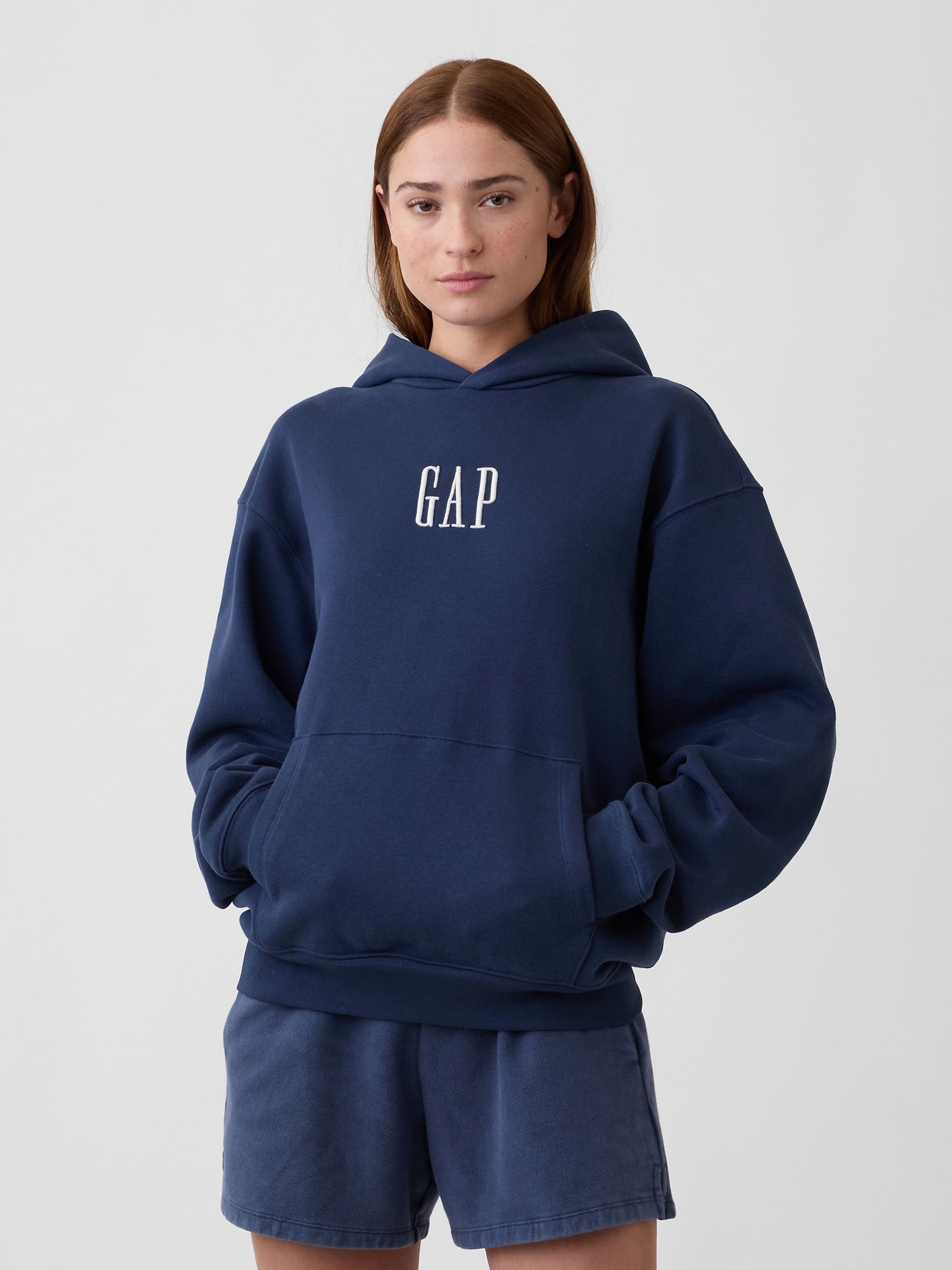 Hanorac oversize VintageSoft unisex cu logo - 004
