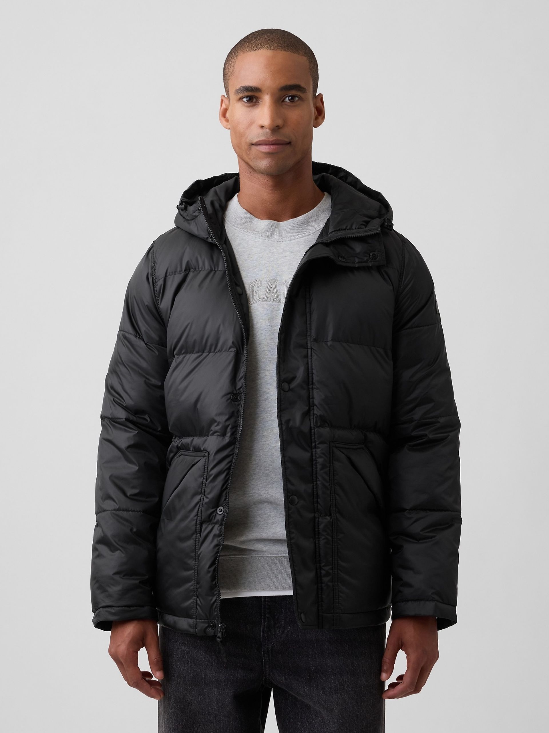 Pikowana kurtka oversize Heavyweight - 001