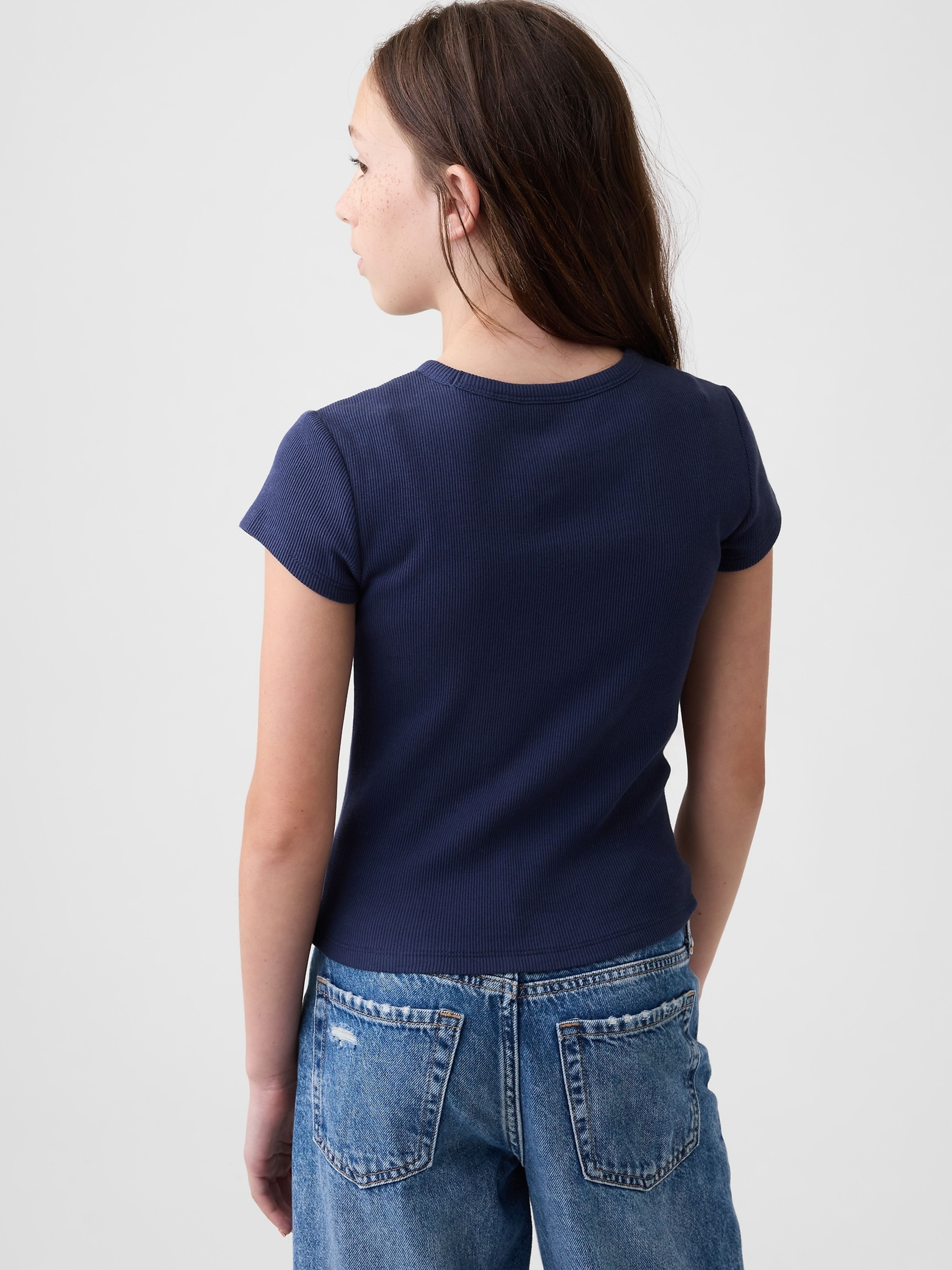 Baby prążkowany T-shirt - 002