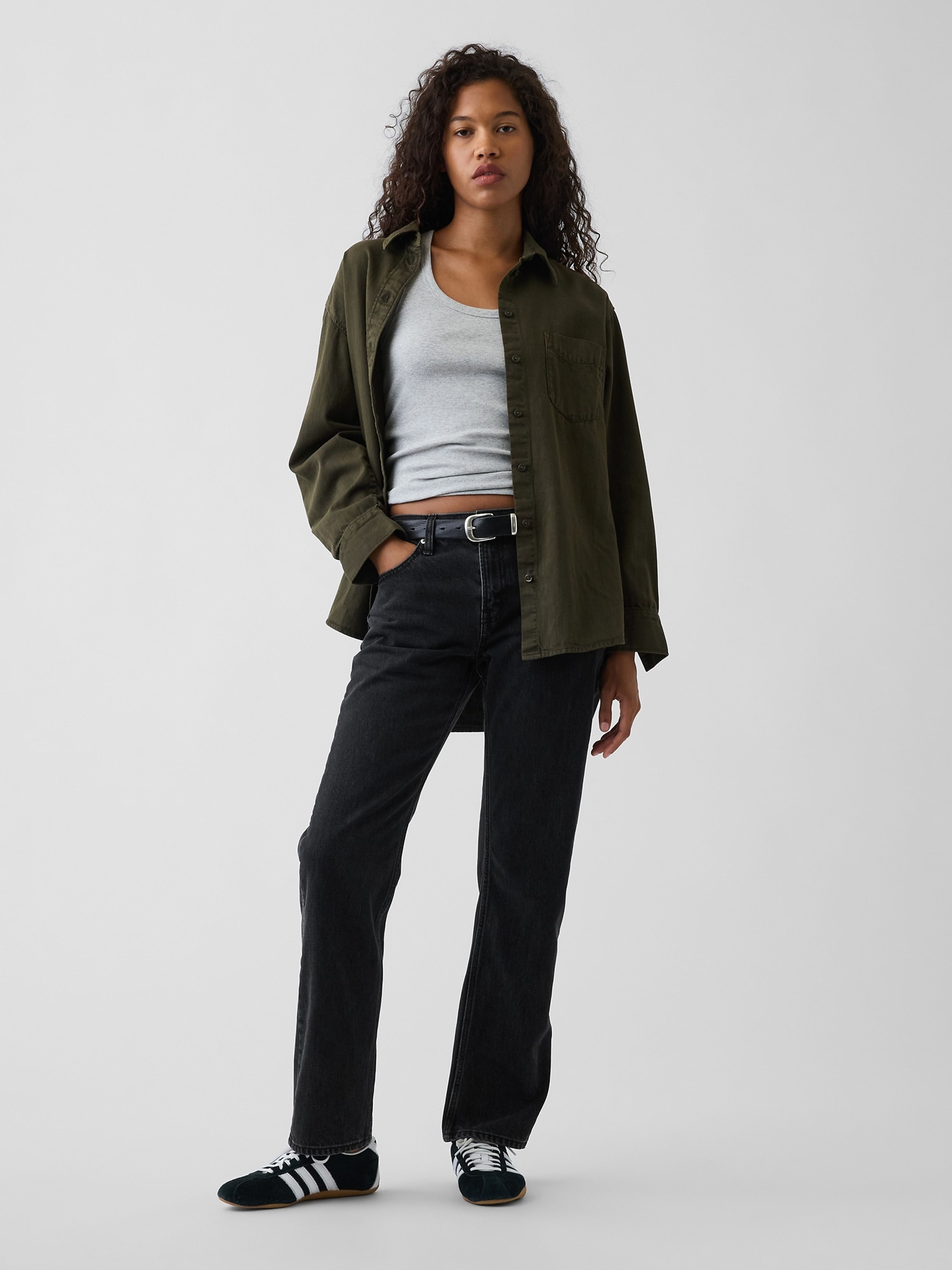 Jean Mid Rise Straight Taper - 006