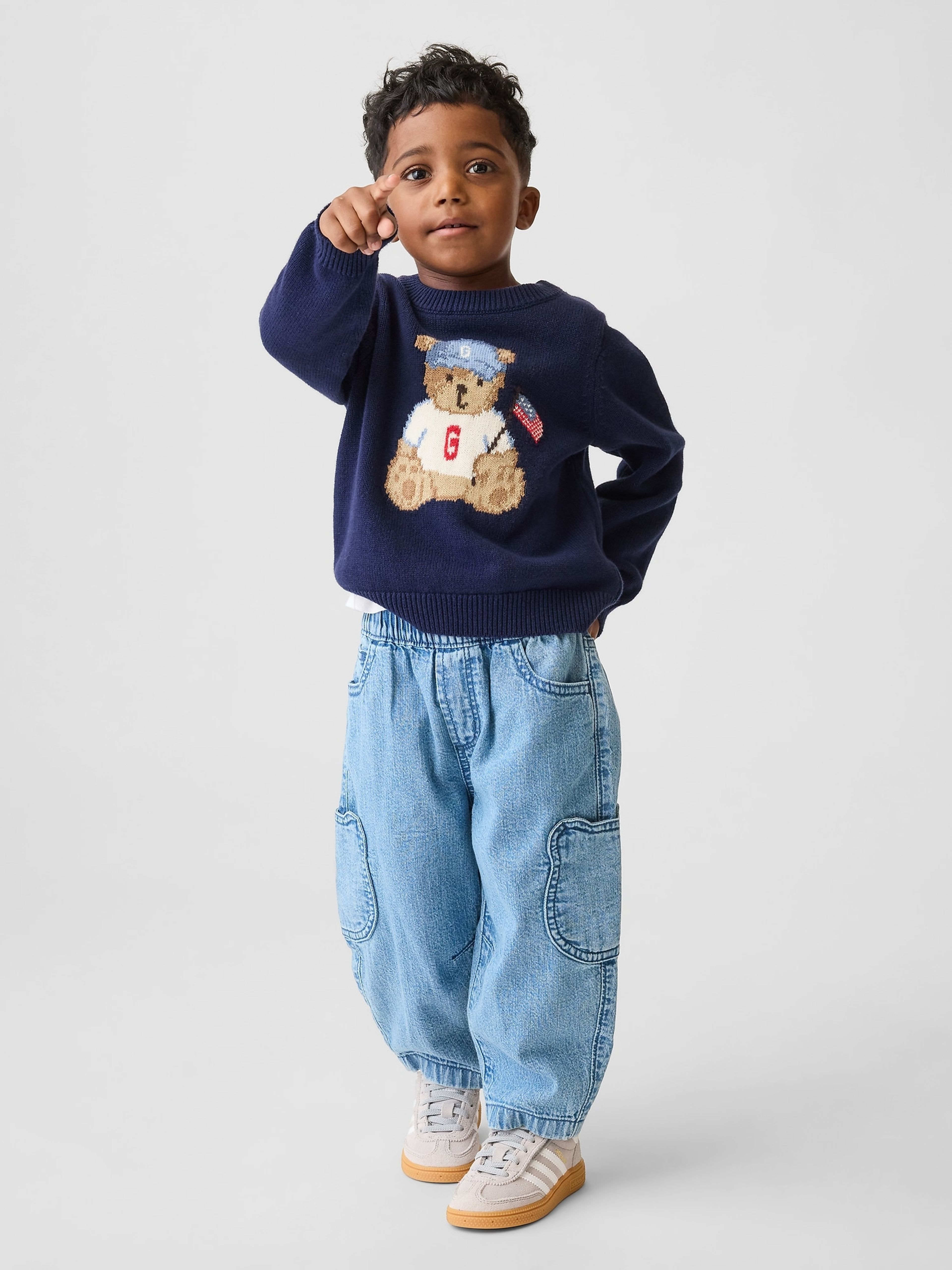 Baby Pull-On Barrel Jeans Brannan Bear unisex - 001